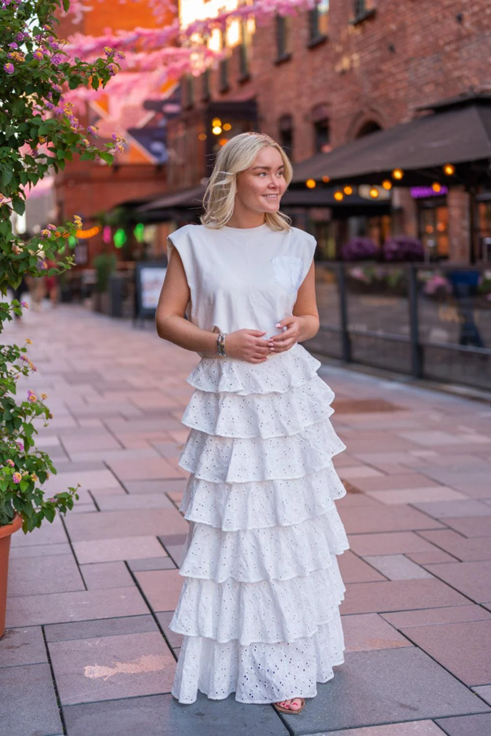 Angel Maxi skirt White - Image 2