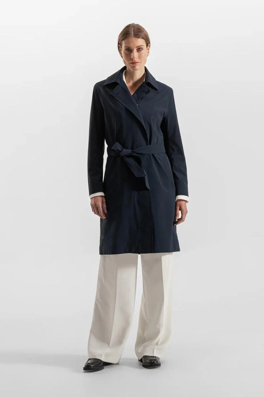 Skylar Trench Coat Navy - Image 2