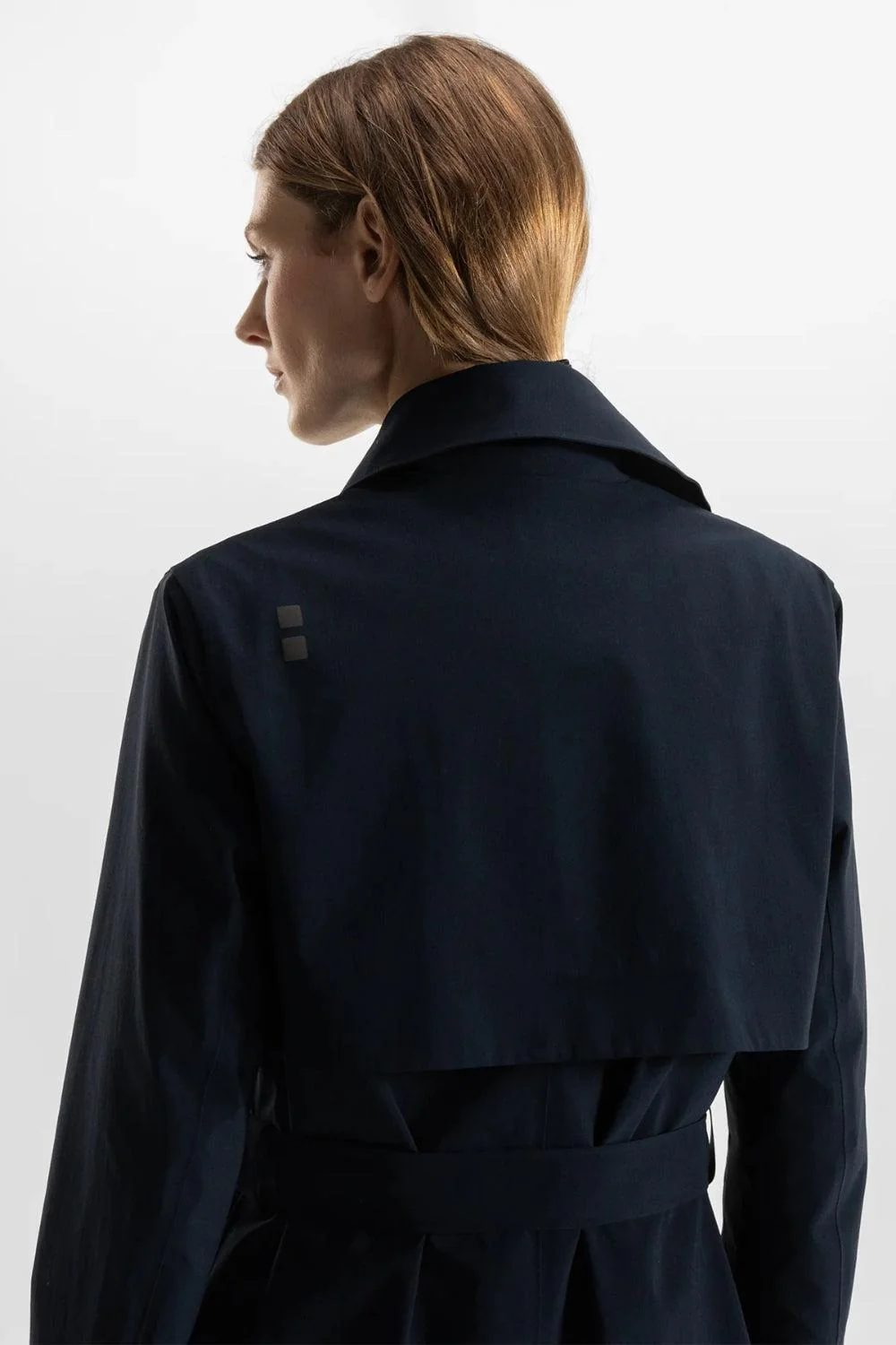 Skylar Trench Coat Navy - Image 4