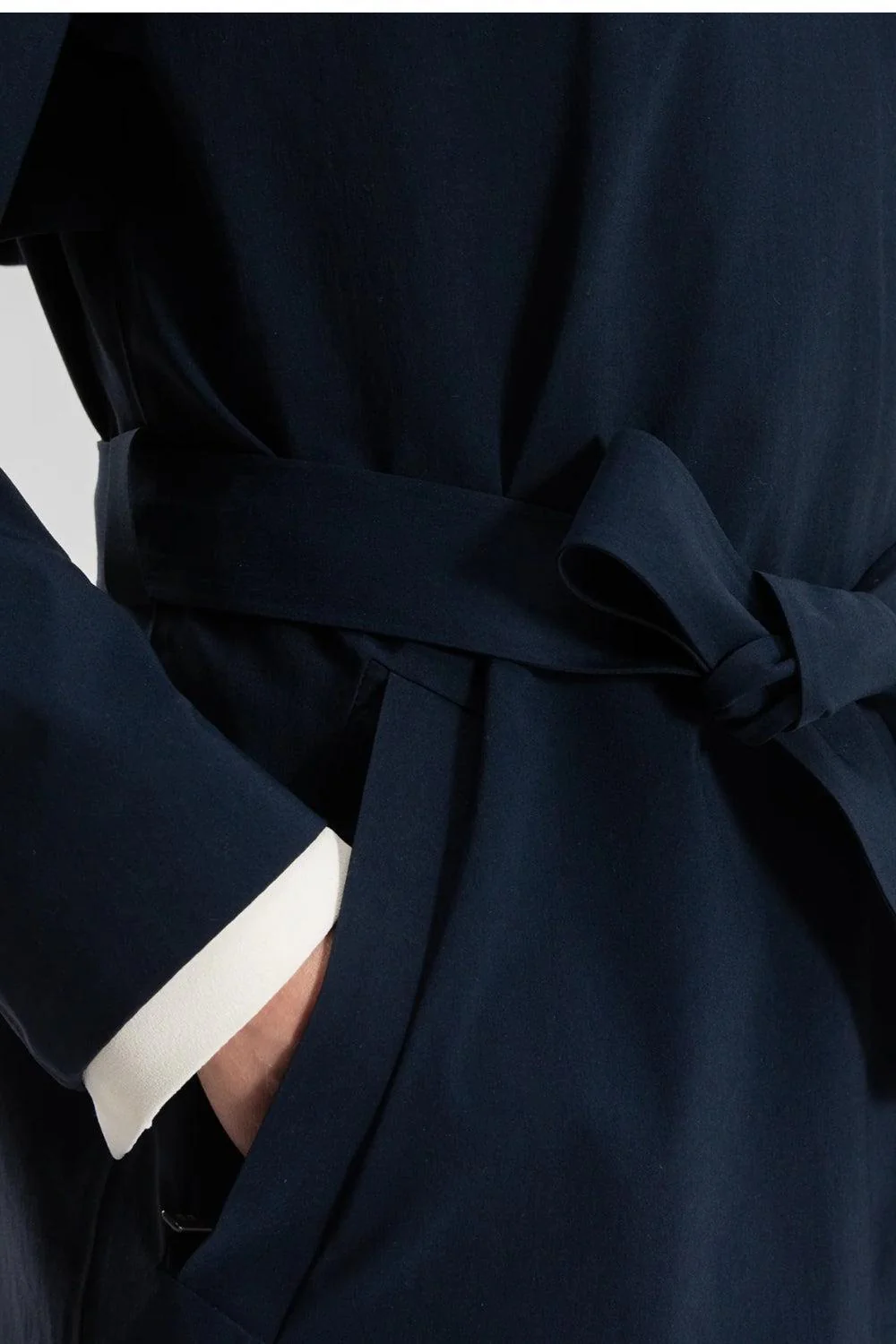 Skylar Trench Coat Navy - Image 5