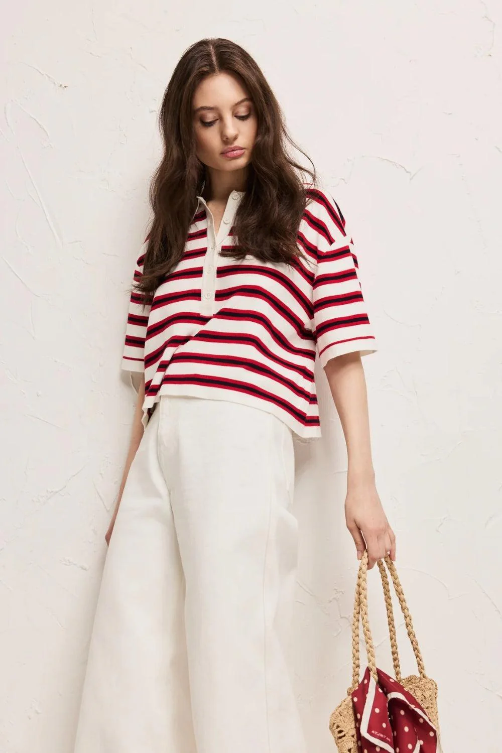 Ros T-shirt Red/Navy - Image 3