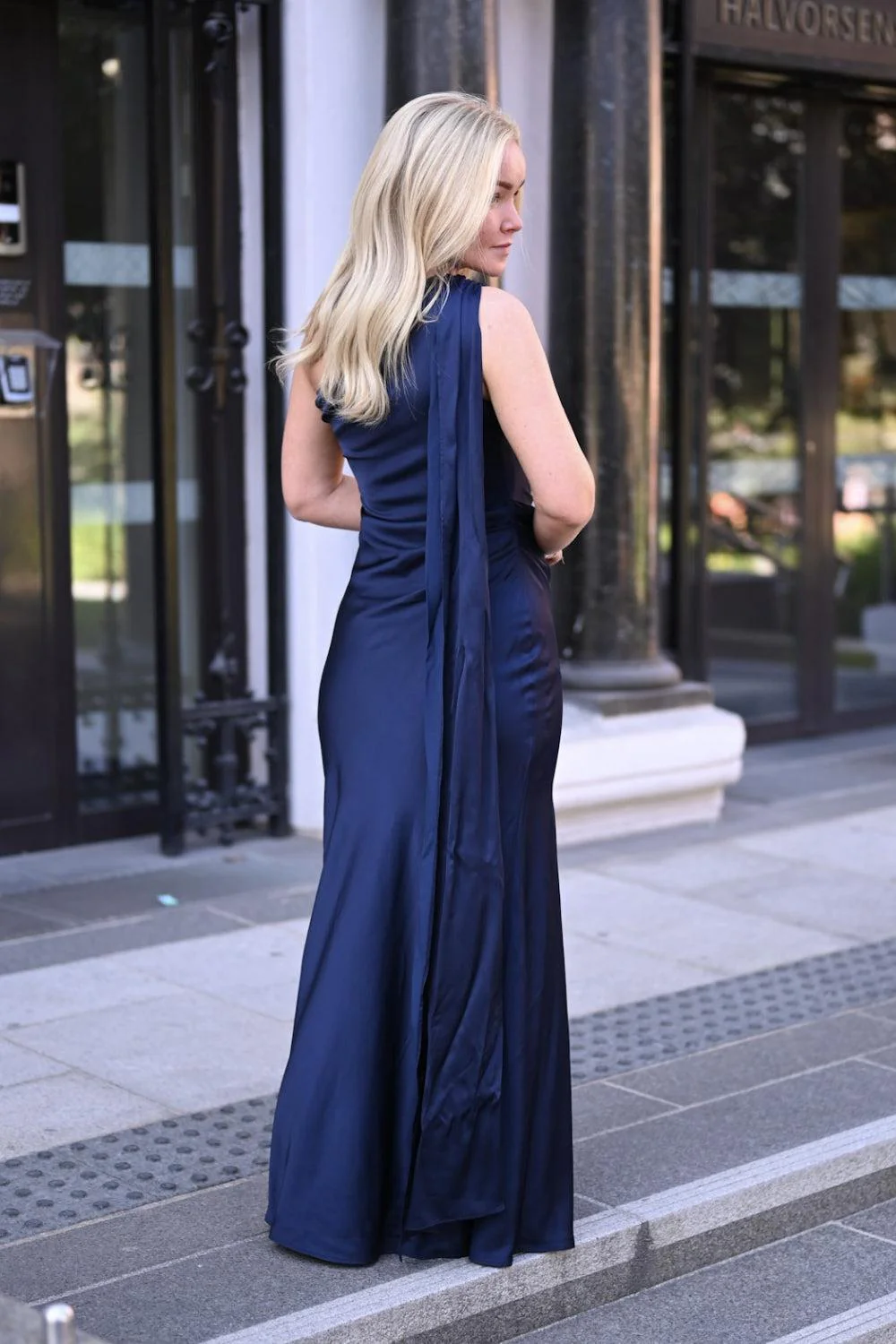 Barola Dress Dark Navy - Image 3