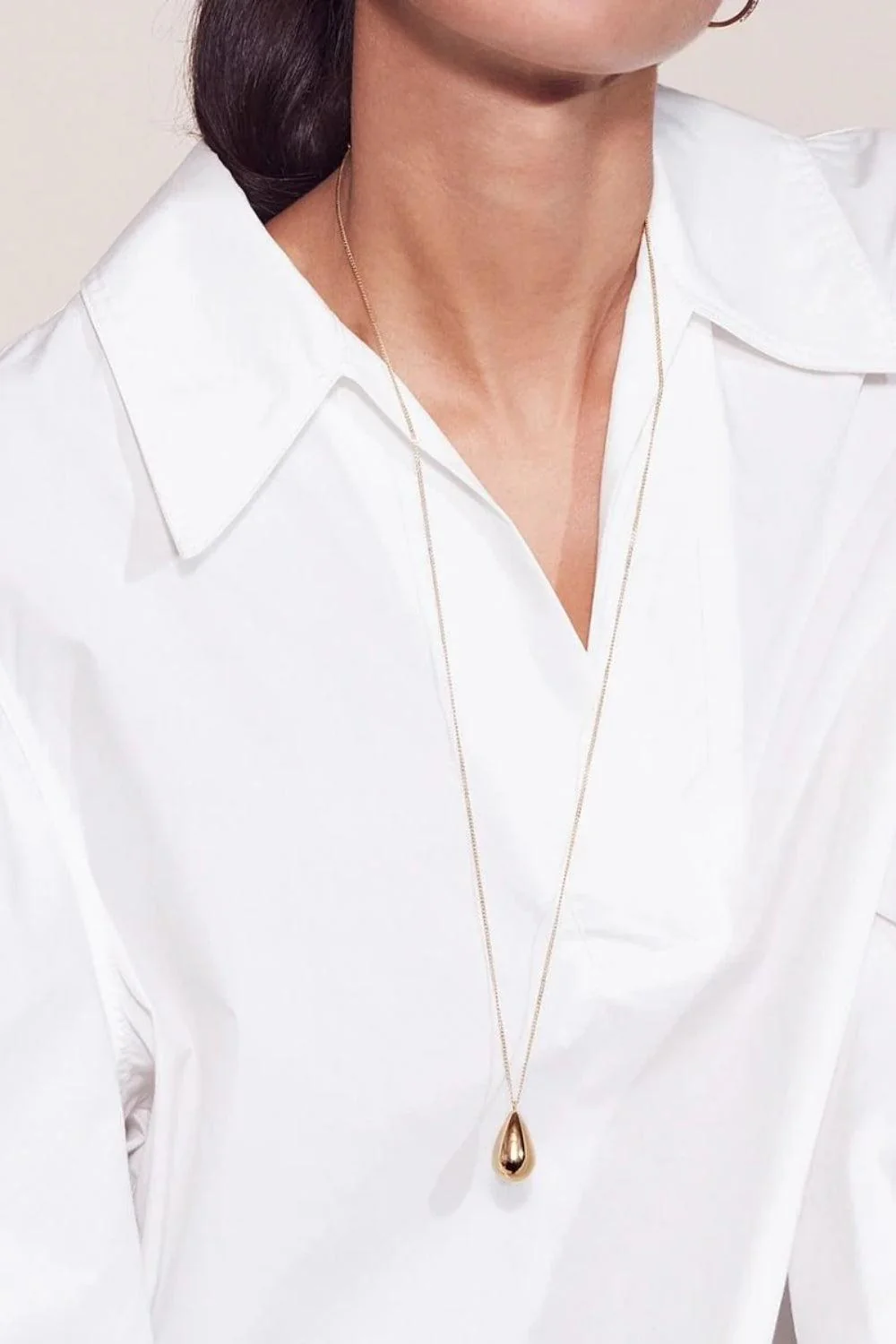 Drop Necklace Gold - Image 2