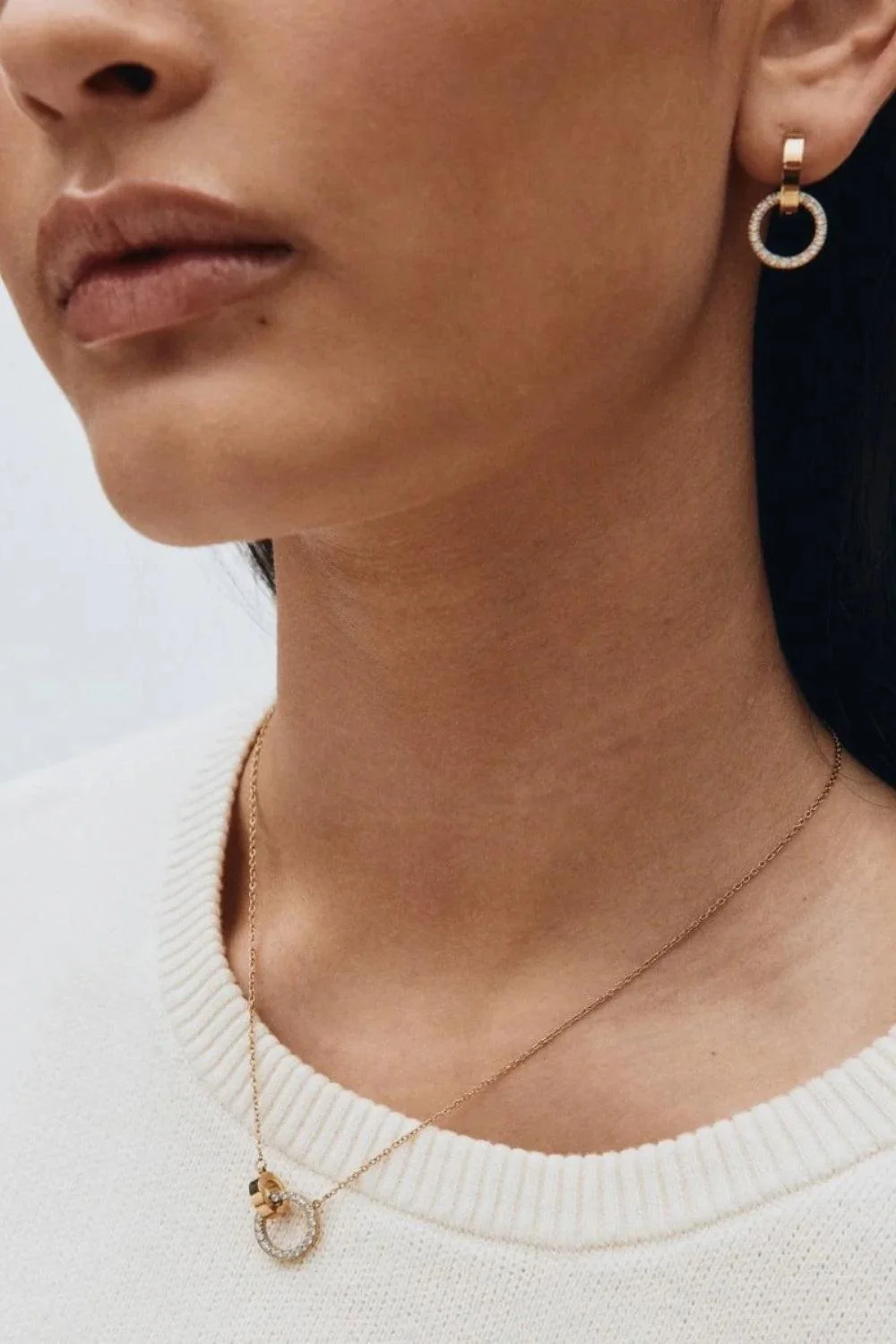 Eternal Orbit Earrings Gold - Image 2