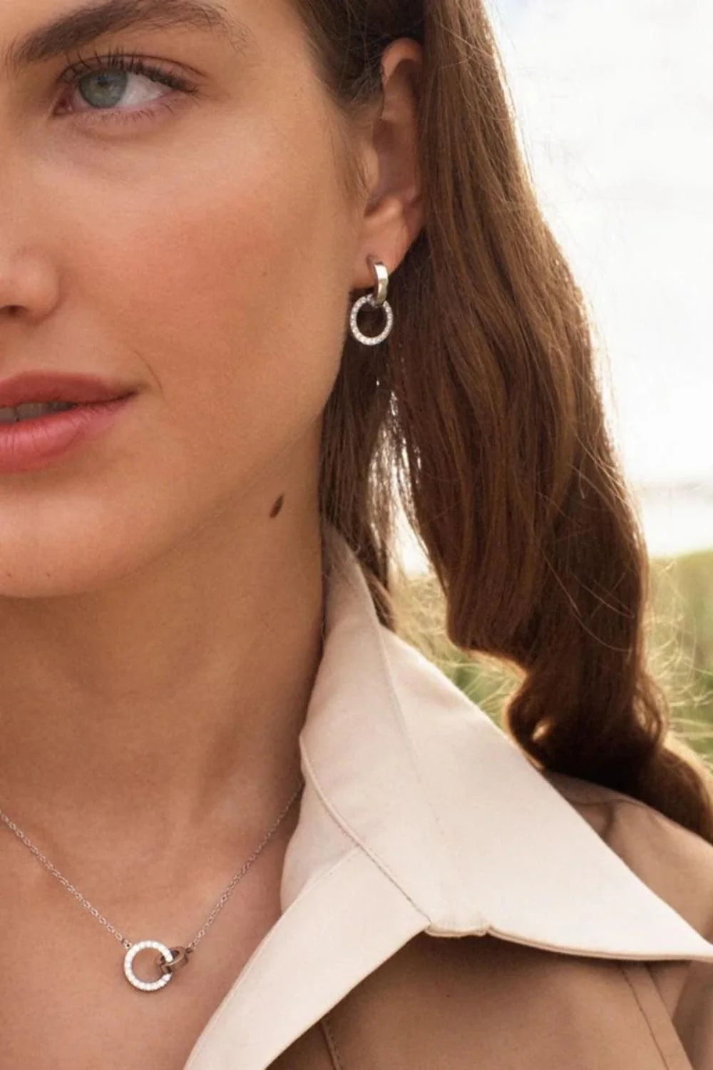 Eternal Orbit Earrings Steel - Image 2