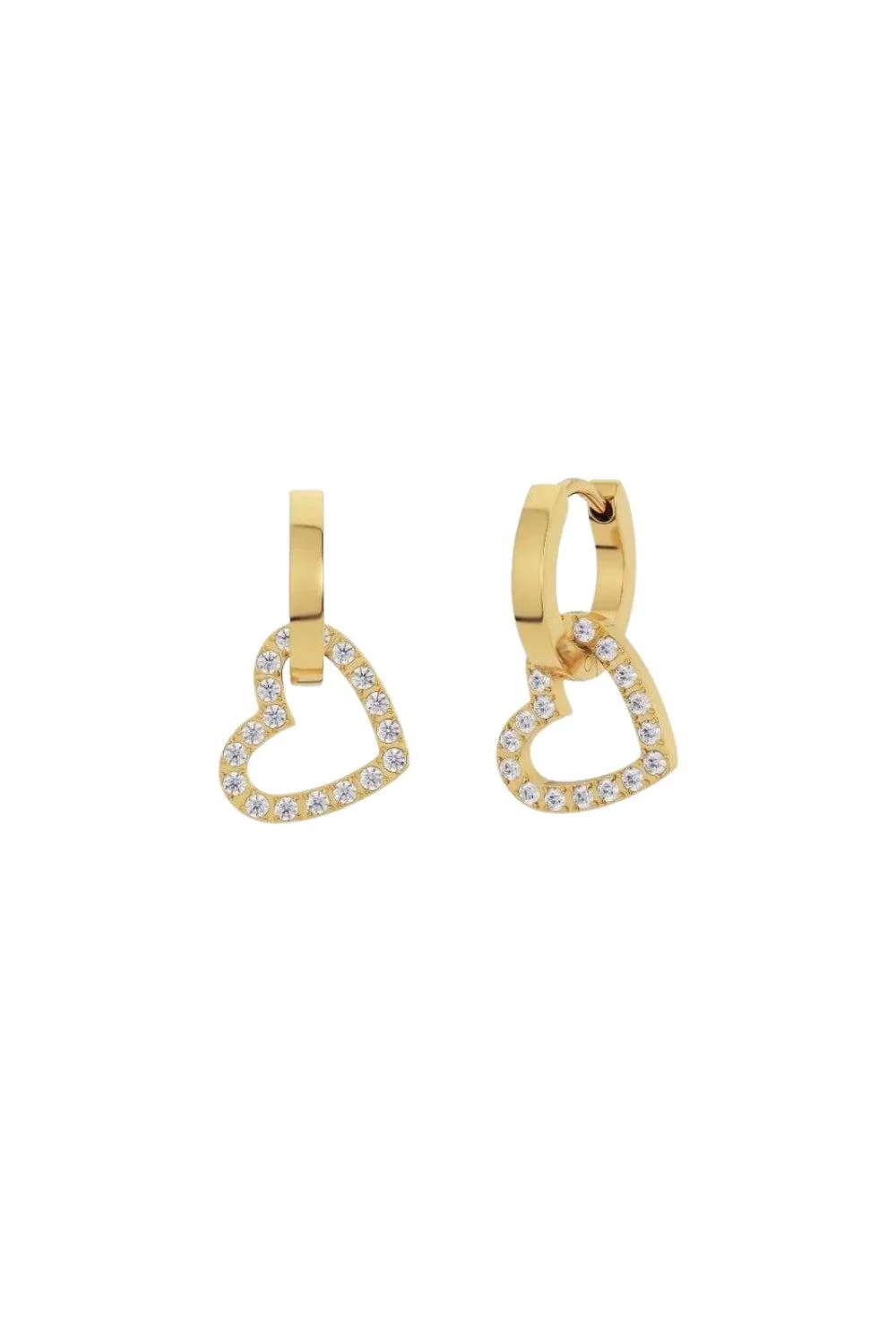 Eternal Heart Earrings Gold