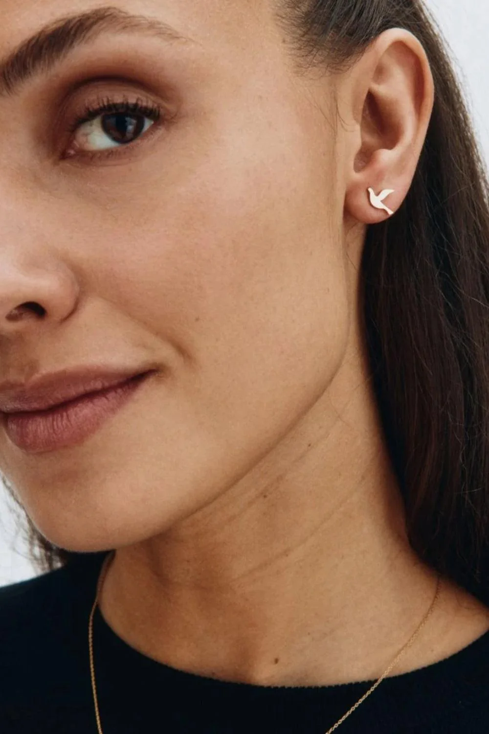 Dove Studs Gold - Image 2