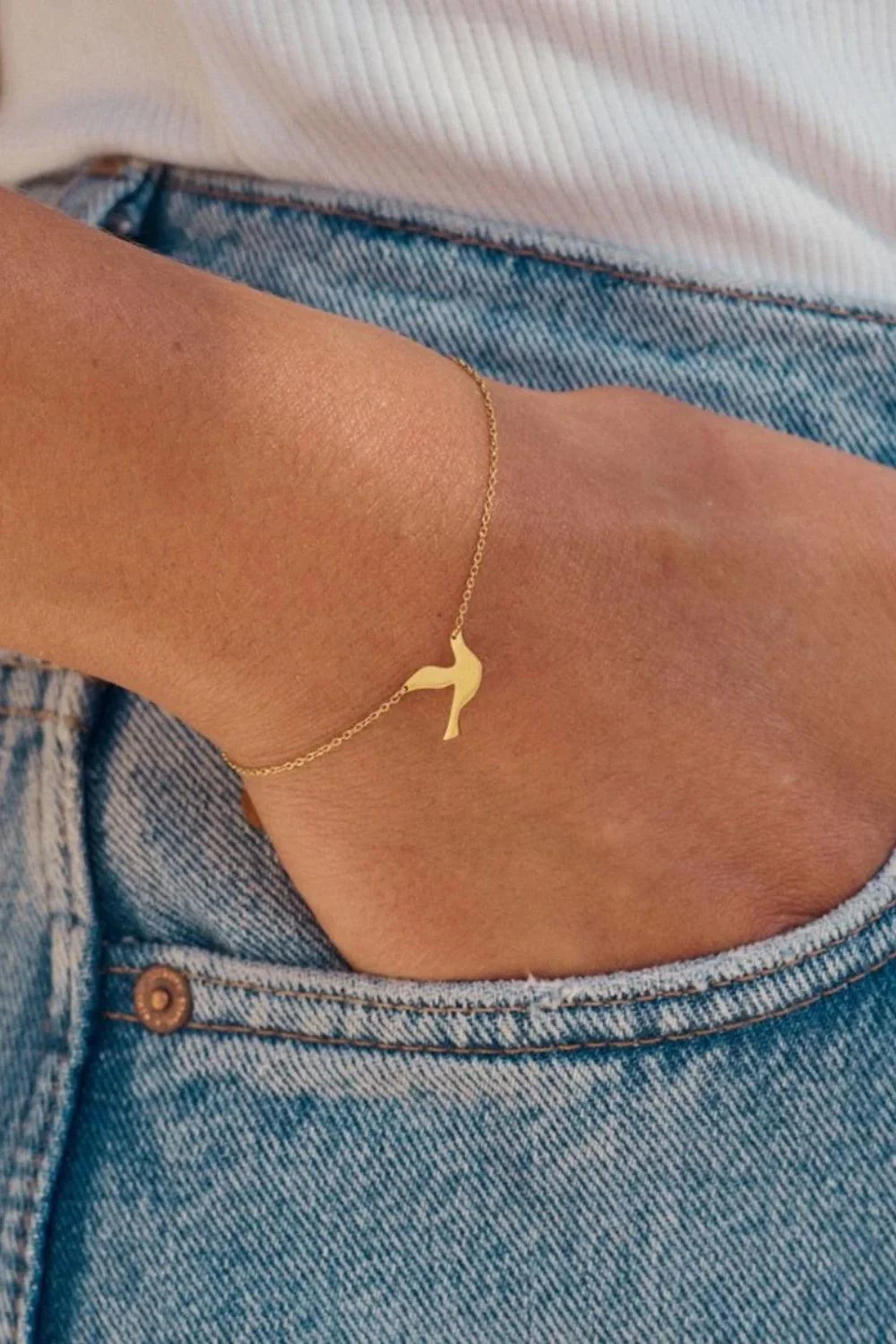 Dove Bracelet Gold - Image 2