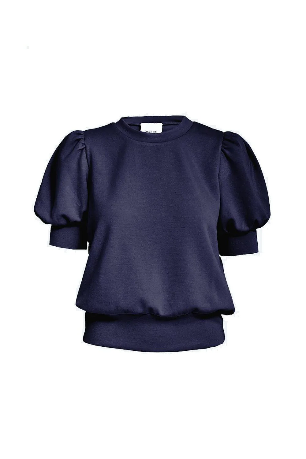 Liva Knit Tee Black Iris Solid