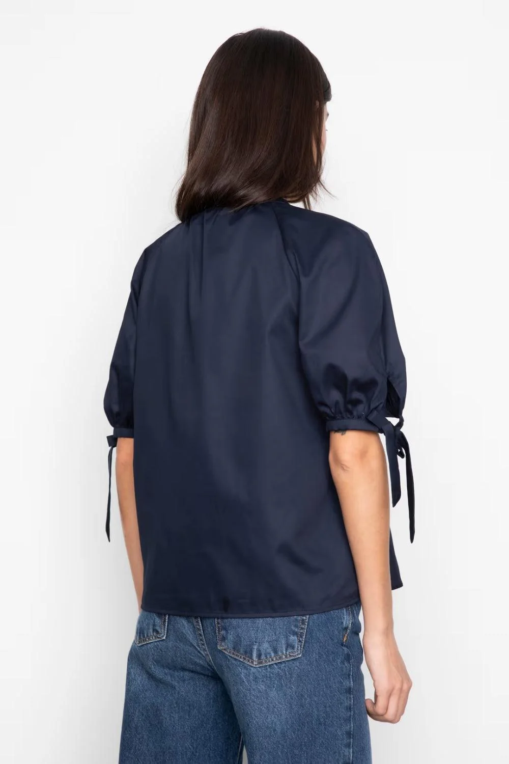 Liza Blouse Navy - Image 4