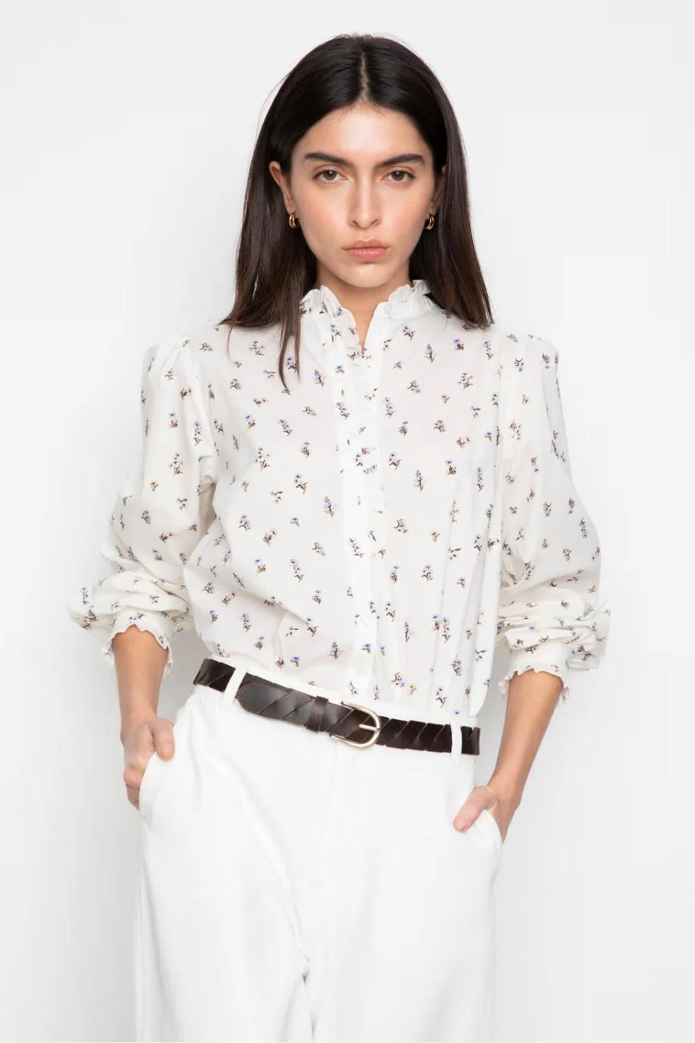 Emily Blouse White Anemc - Image 2