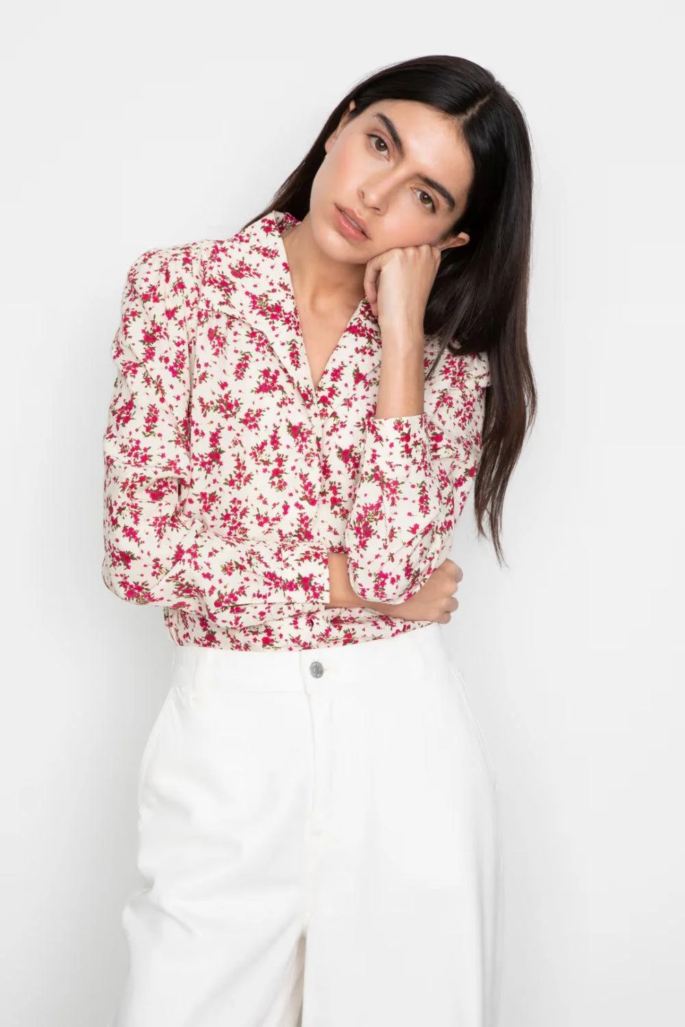 Lu Lu Blouse Berry Print - Image 2