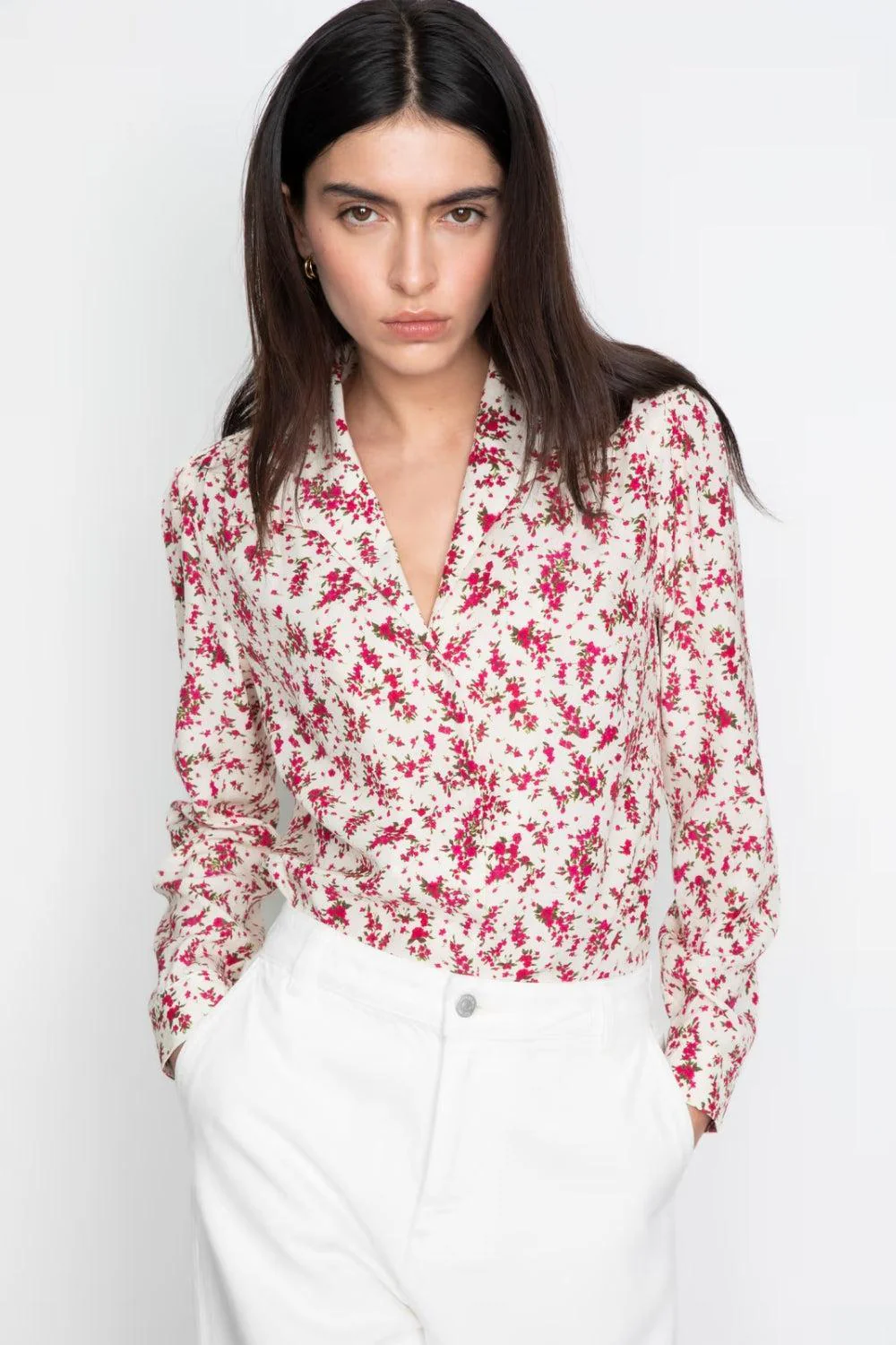 Lu Lu Blouse Berry Print - Image 3