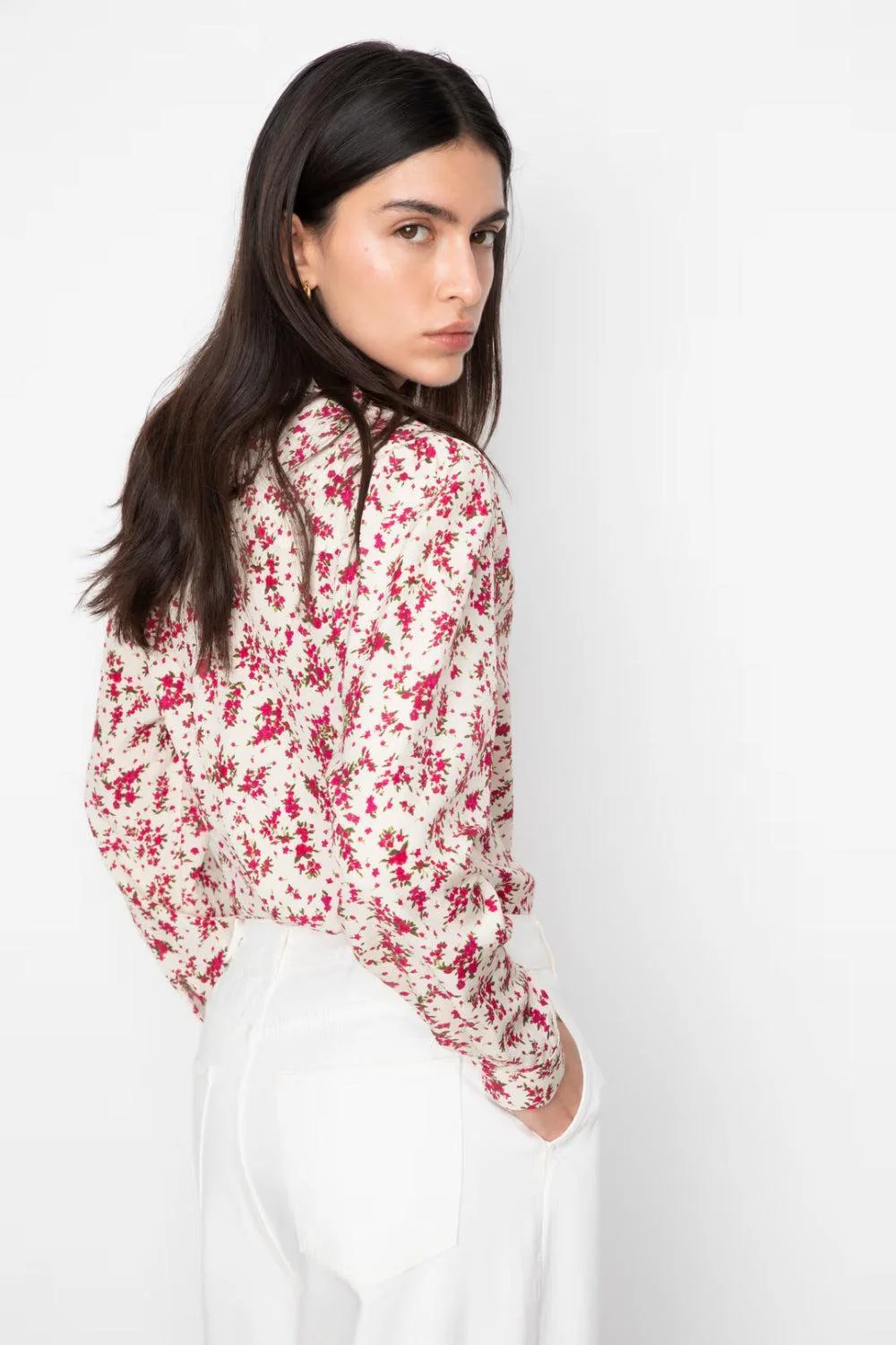 Lu Lu Blouse Berry Print - Image 4