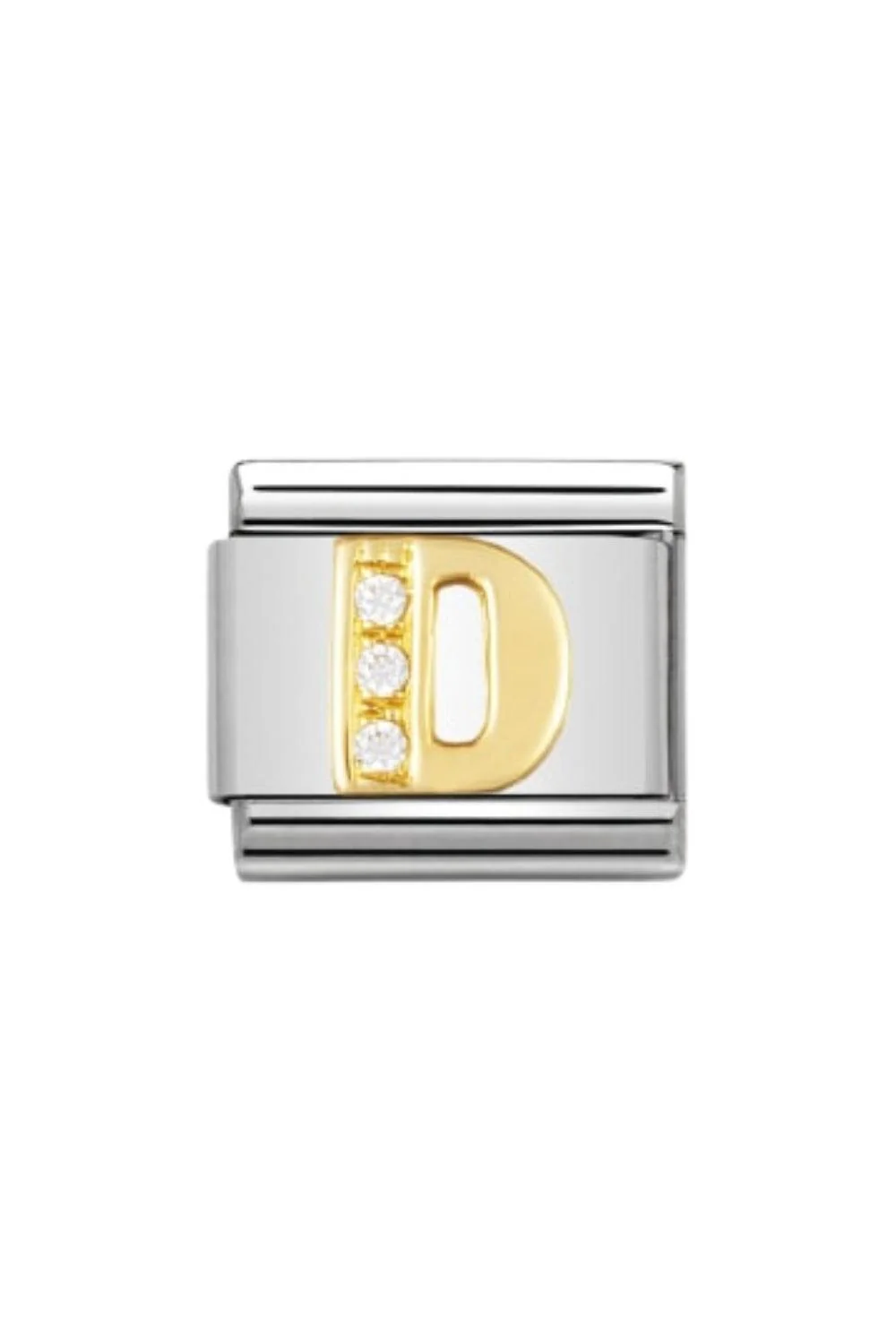 LETTERS 18k Gold and CZ - Image 4