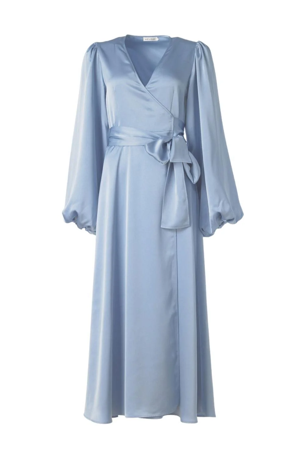 Locki Satin Maxi Dress Blue