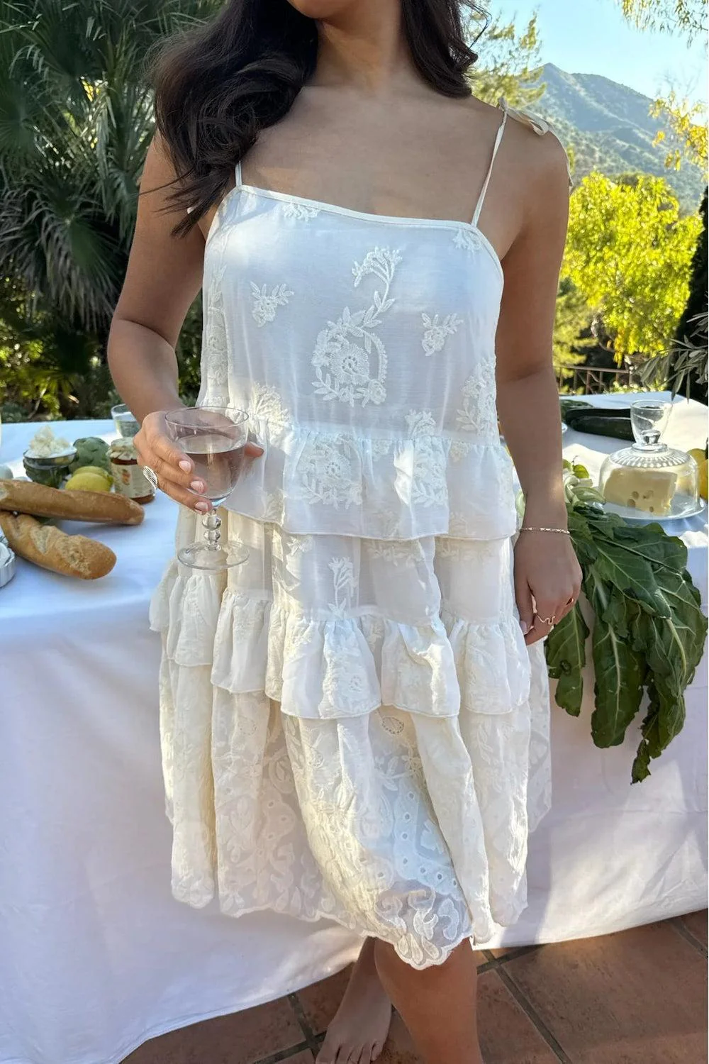 Ellinor Lace Dress Vintage white - Image 2