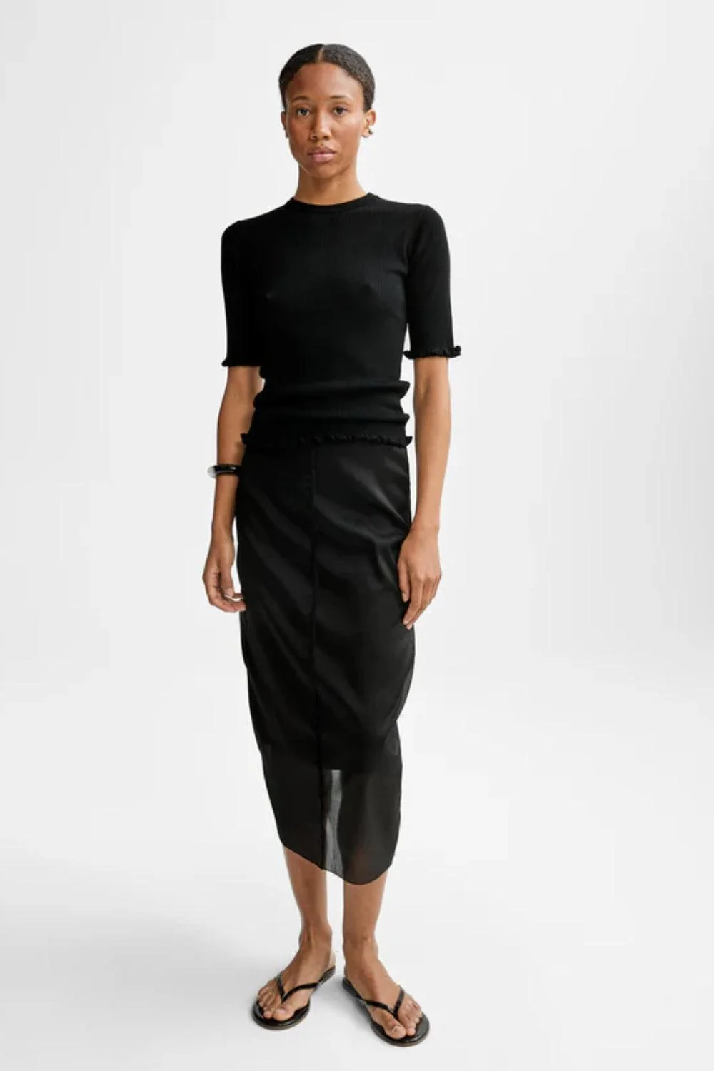 Milla Merino Knit Knitwear Black - Image 2