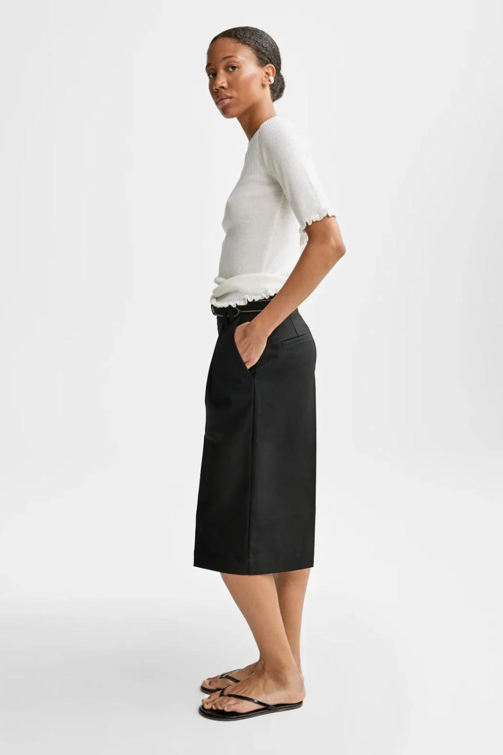 Milla Merino Knit Knitwear White - Image 3