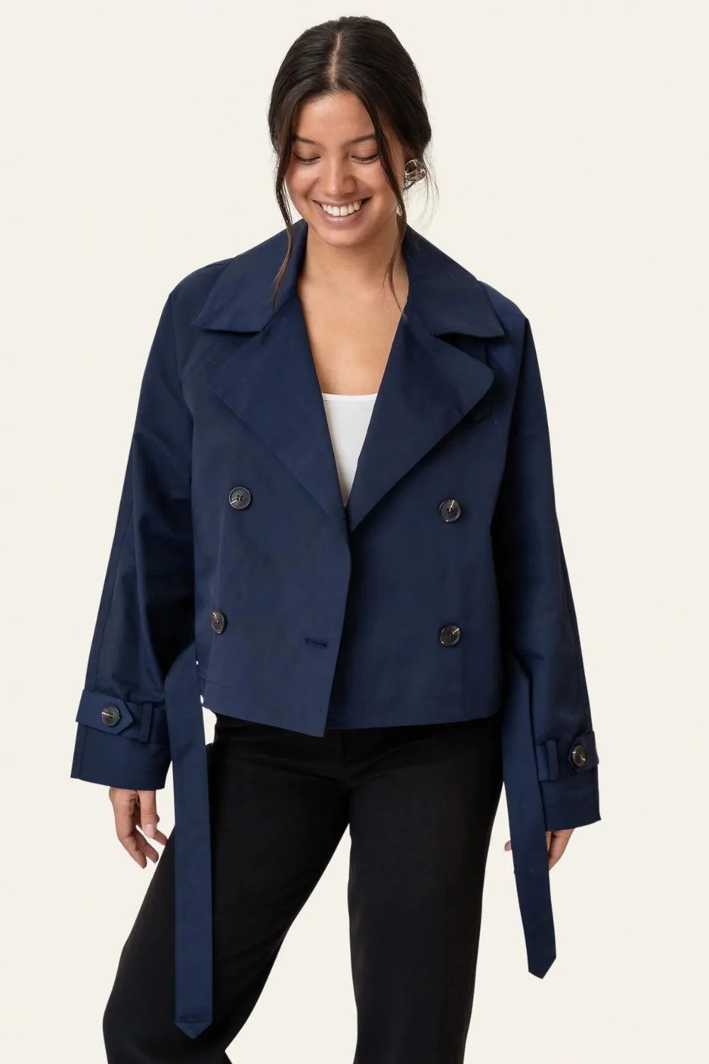 AlmaIc Trenchcoat Navy - Image 3