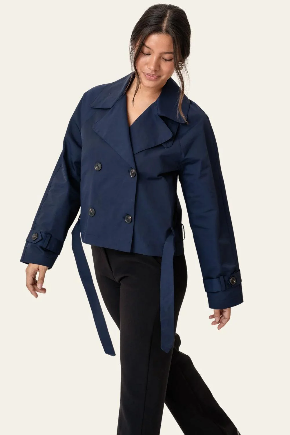 AlmaIc Trenchcoat Navy - Image 5