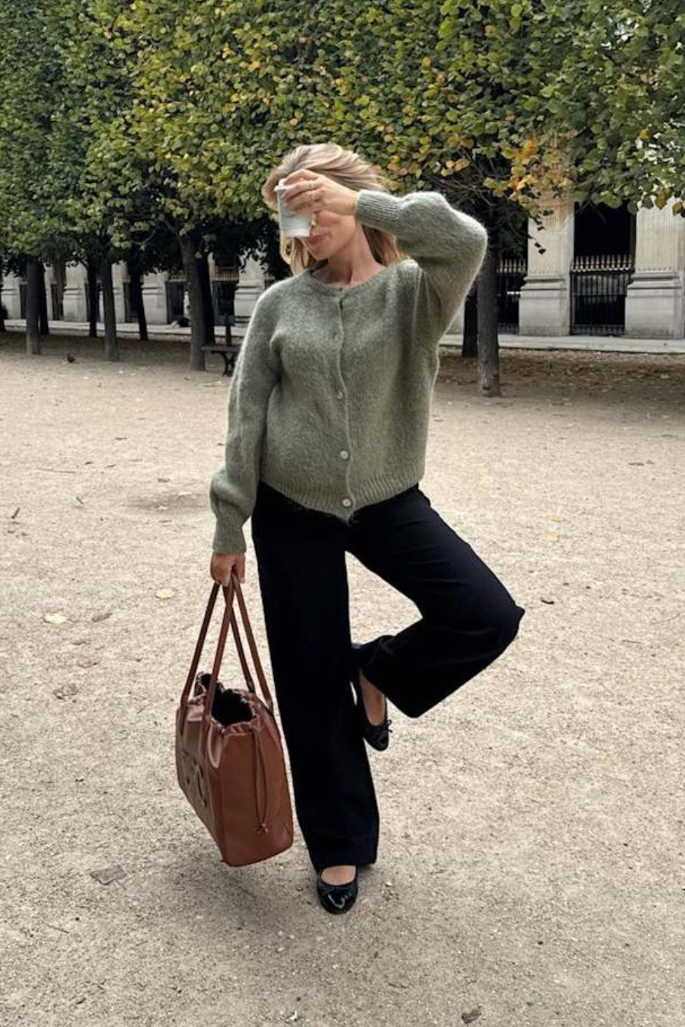 IdaIC Cardigan Olive - Image 2