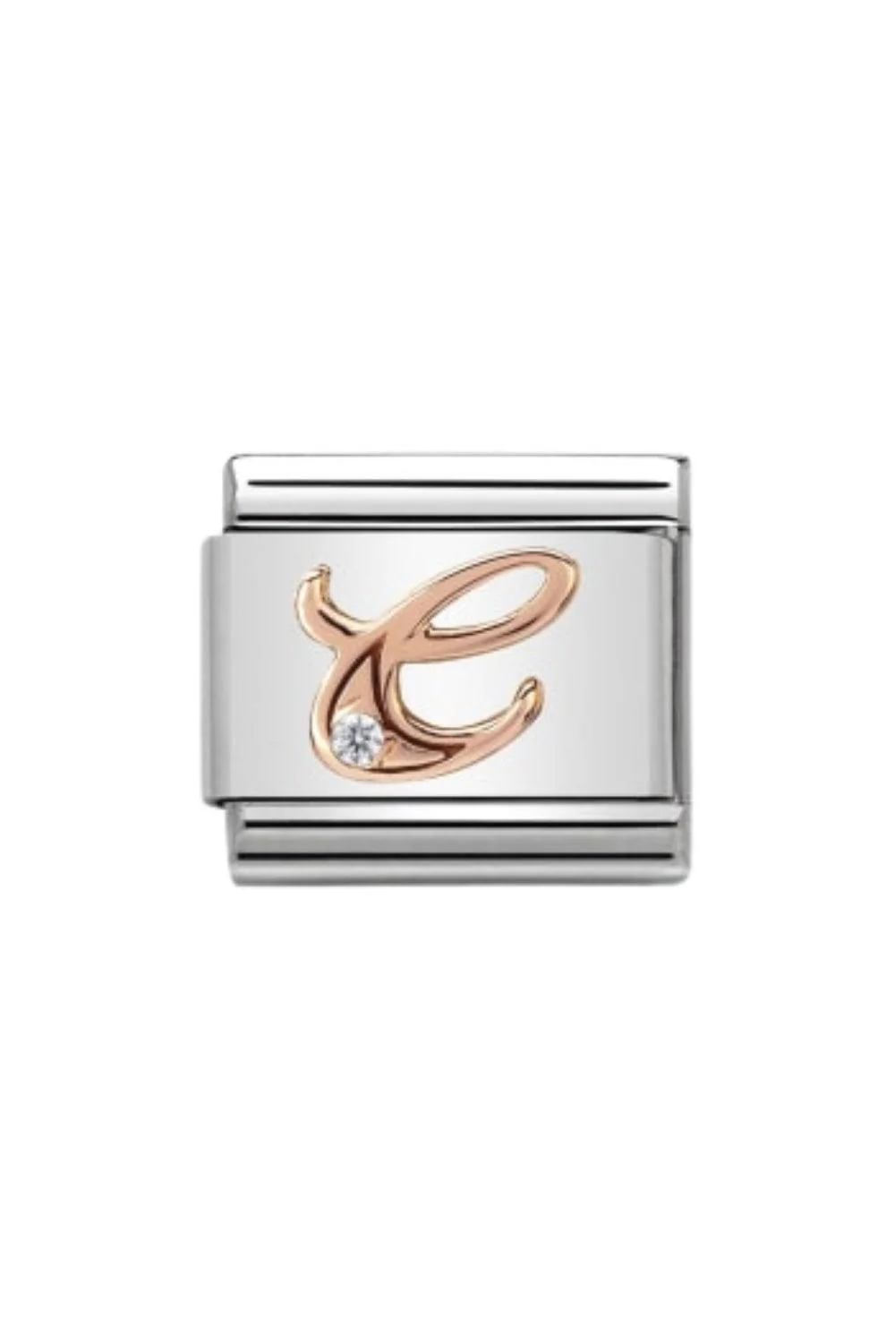 LETTERS 9k rose gold and CZ - Image 3