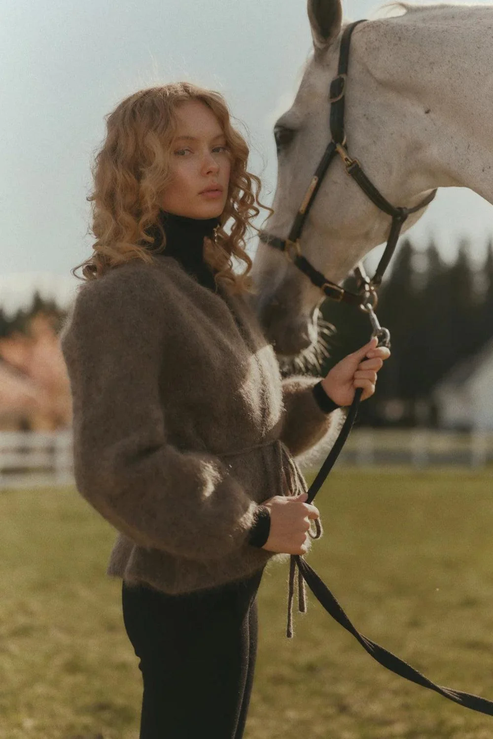 Fredrikke Chunky Cardigan Brown - Image 2