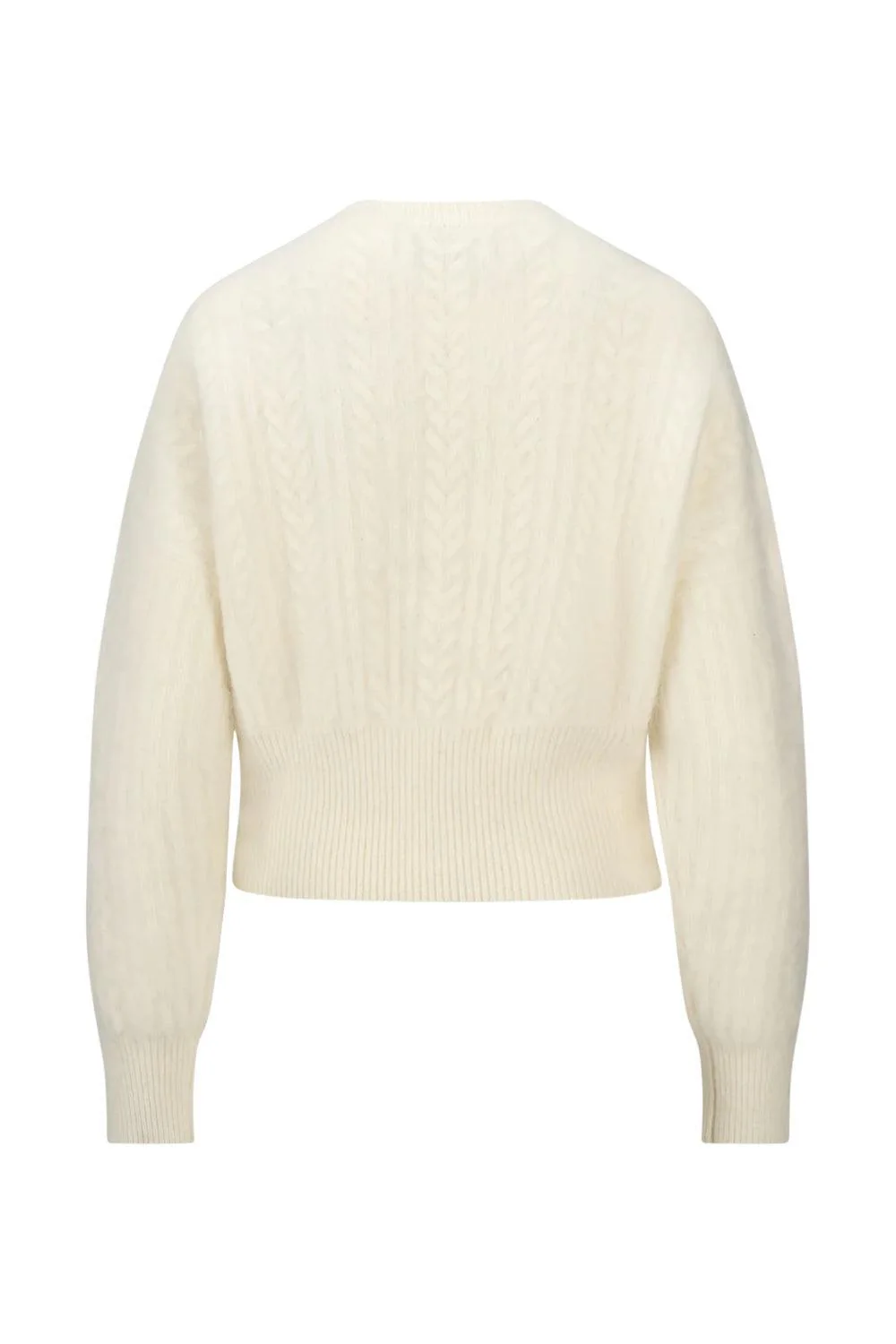 Jenna Brushed Cardigan White - Image 4