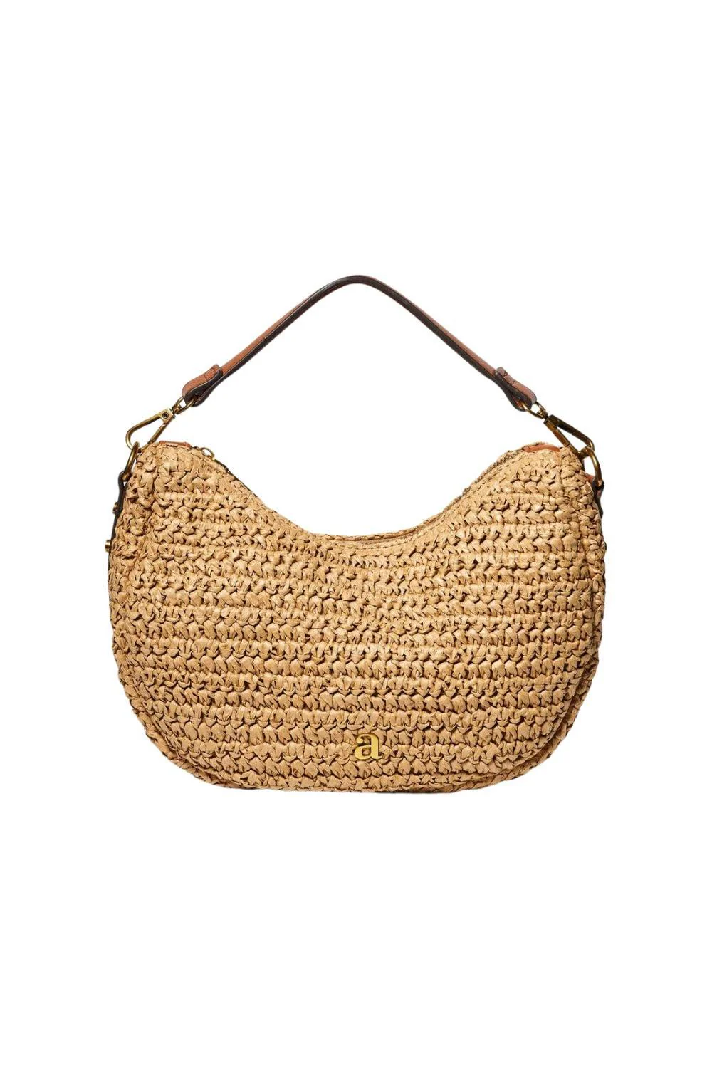 Raffia Shoulder bag Brown