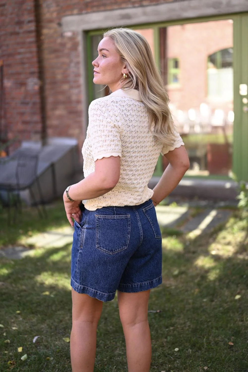 Gwen Knit Tee Cream - Image 3