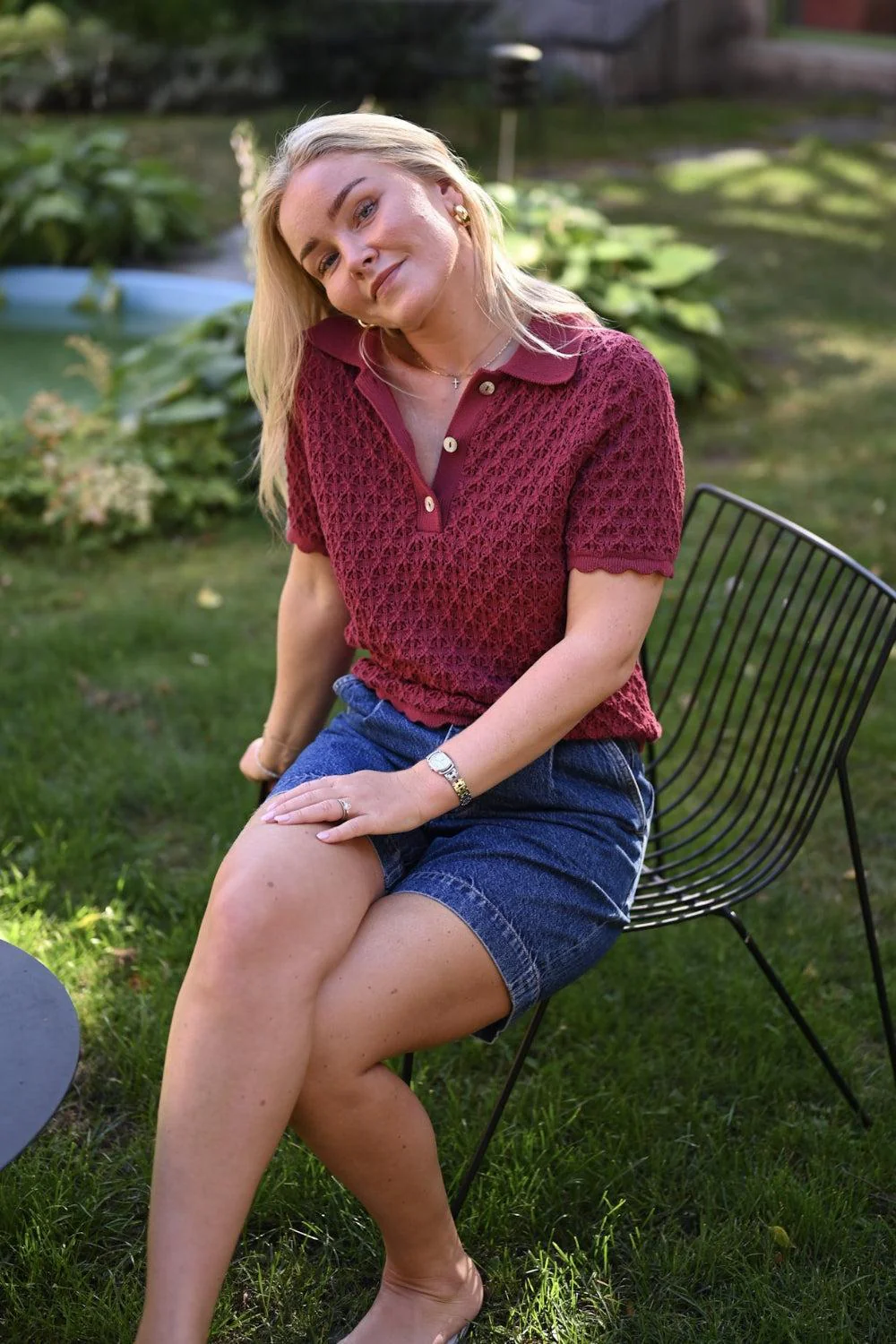 Gwen Knit Tee Berry - Image 6