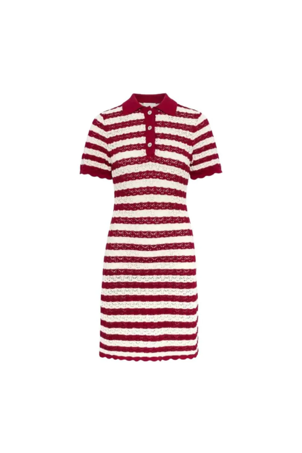 Emery Dress Berry Stripe