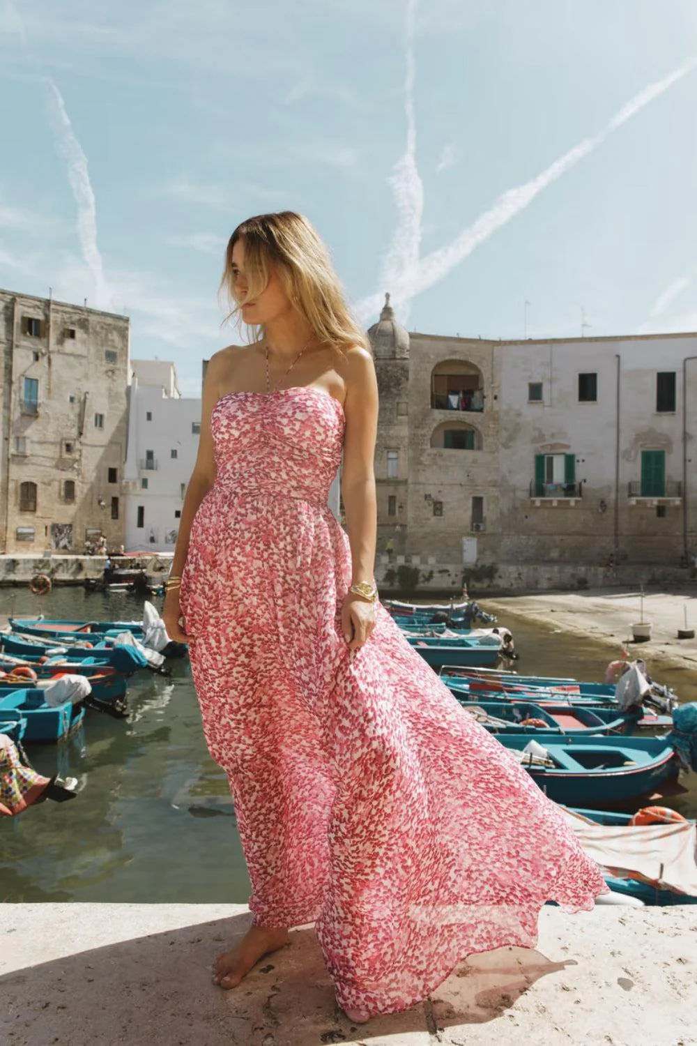 Bree Dress Berry Viola Print - Image 5