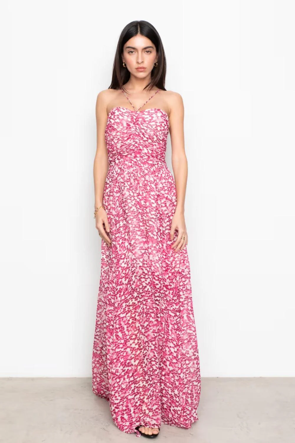 Bree Dress Berry Viola Print - Image 6