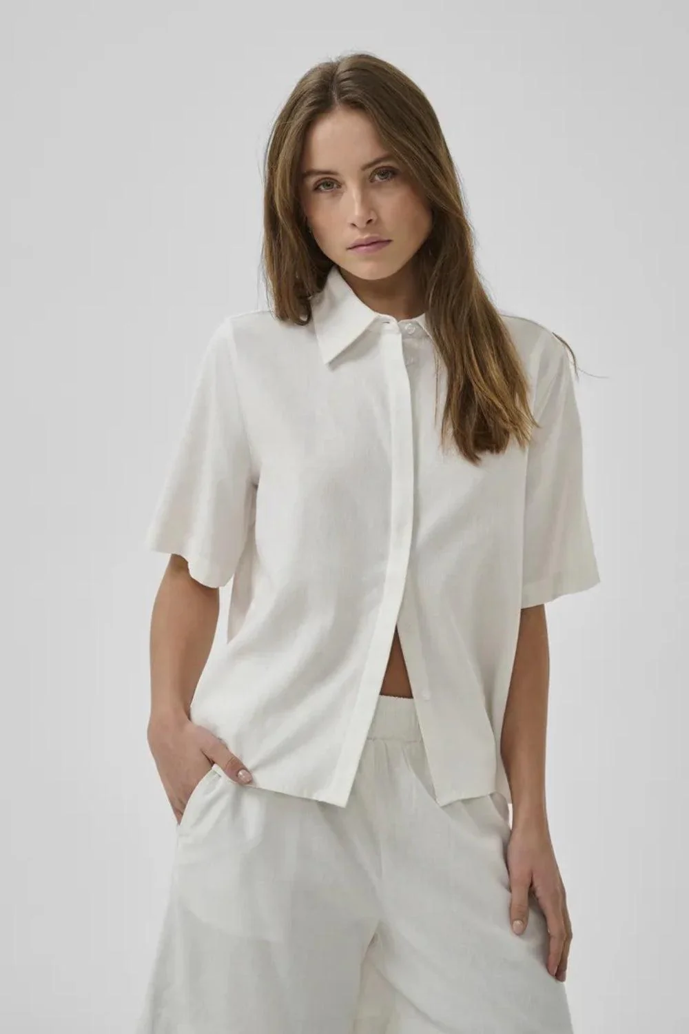 Dias Boxy Shirt Bright White - Image 2