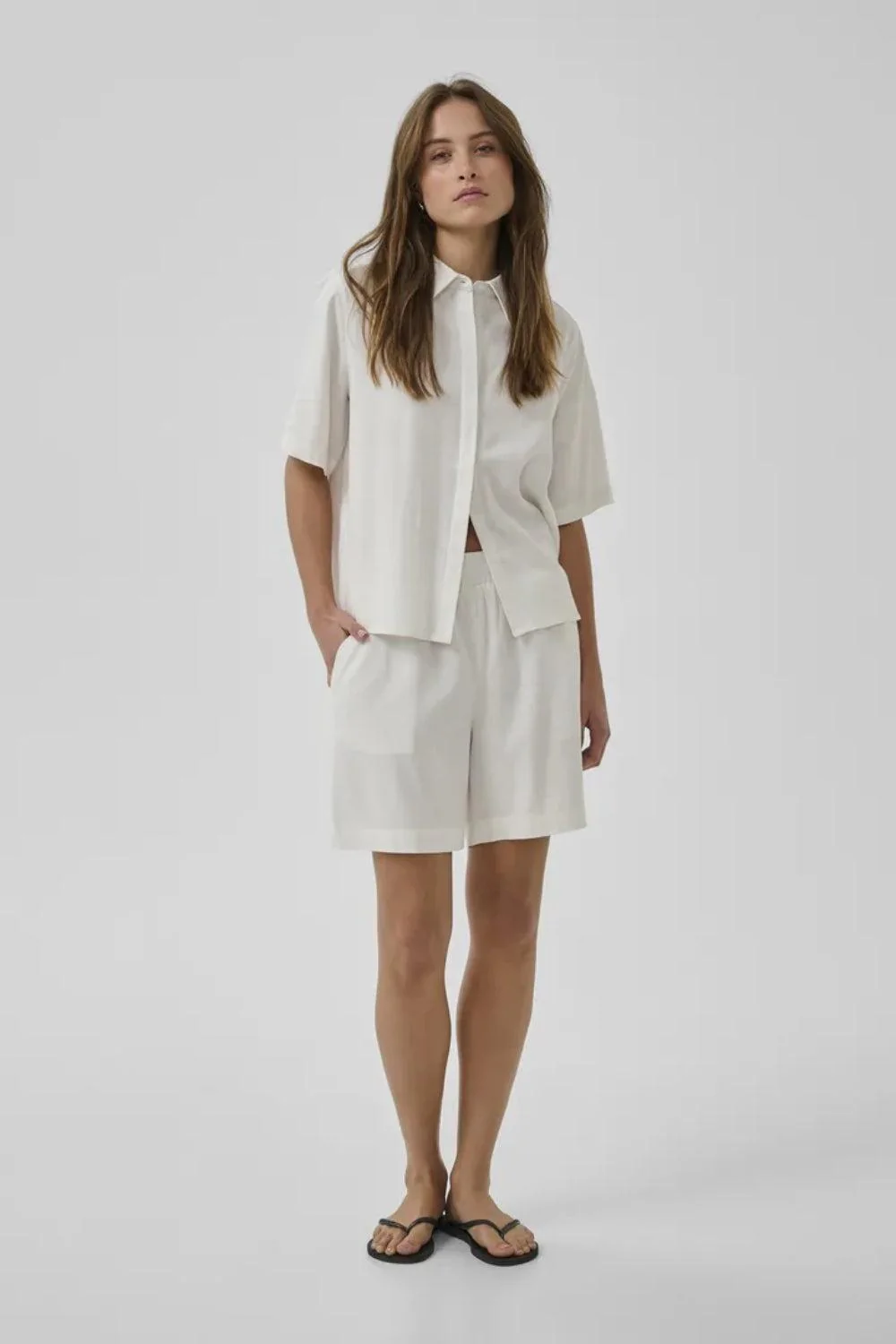 Dias Boxy Shirt Bright White - Image 3