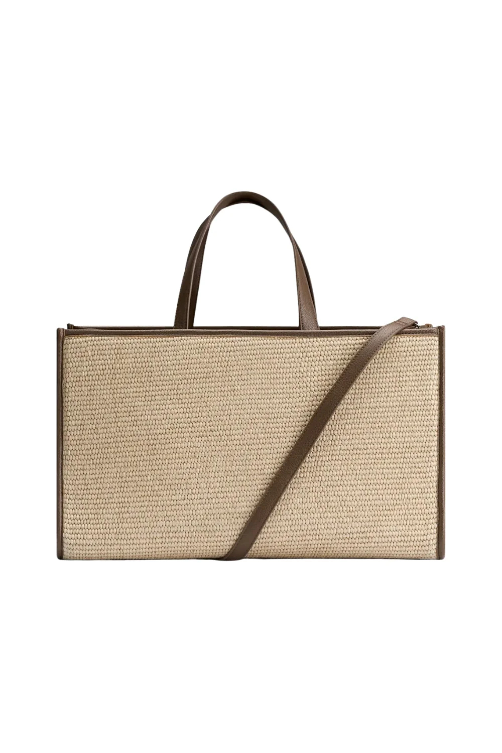 Straw bag Brown medium - Image 4