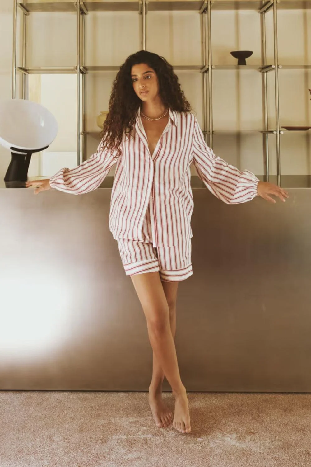 Fable Shirt Berry stripe - Image 2