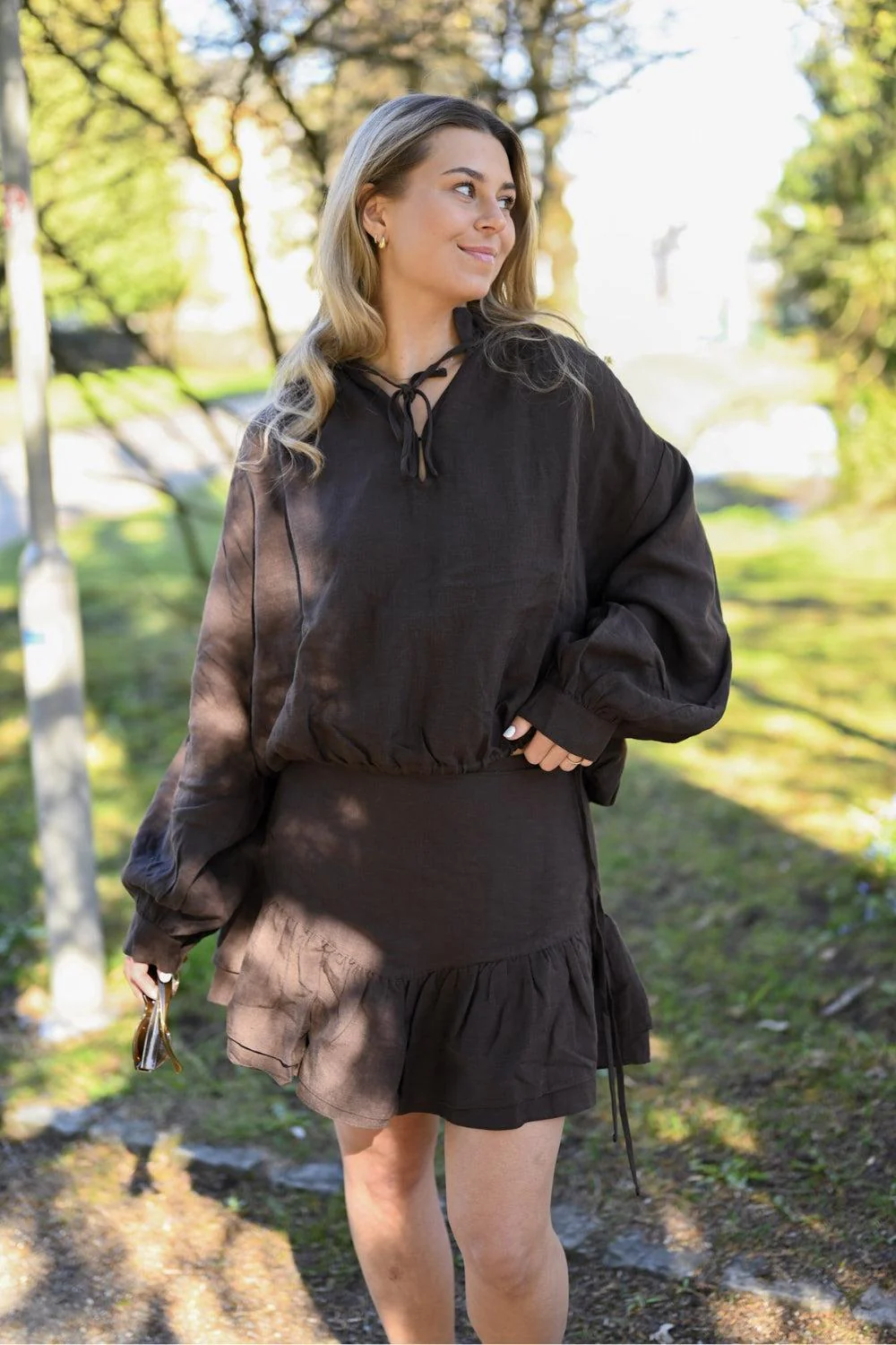 Brooke Blouse Cocoa Brown - Image 2