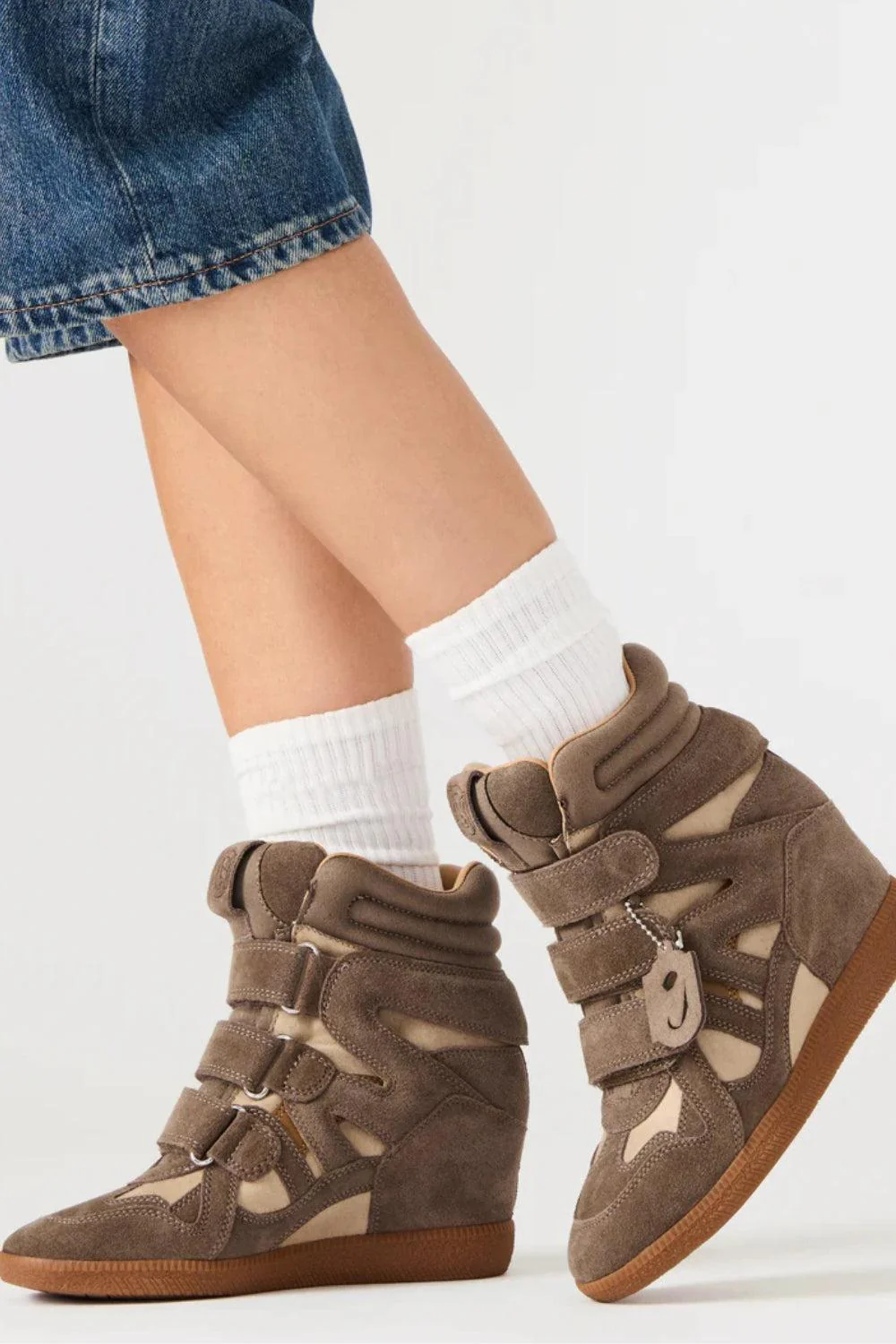 Mavis Taupe Suede - Image 4