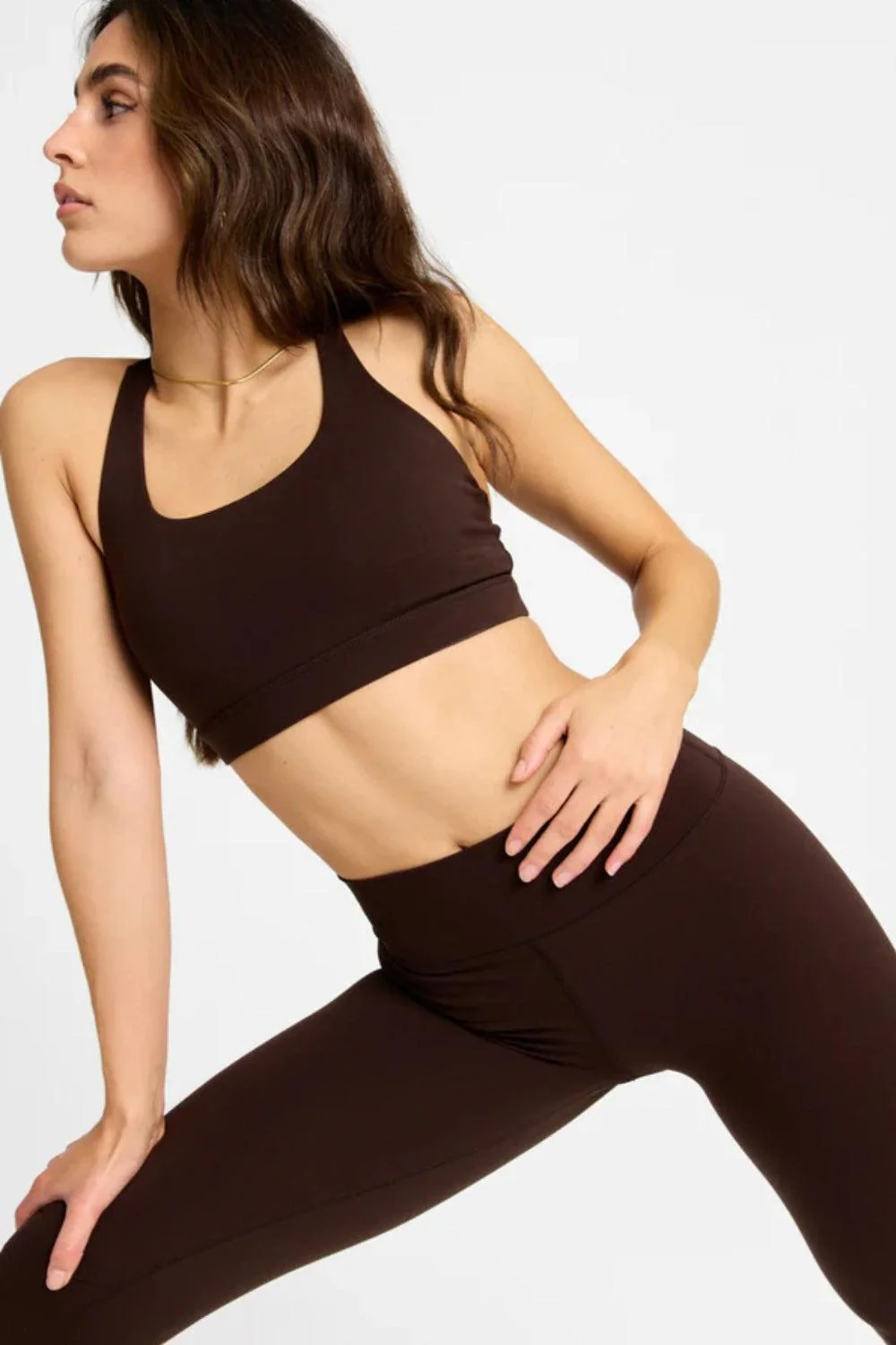 Cloudform Crossback Sports Bra Espresso - Image 3