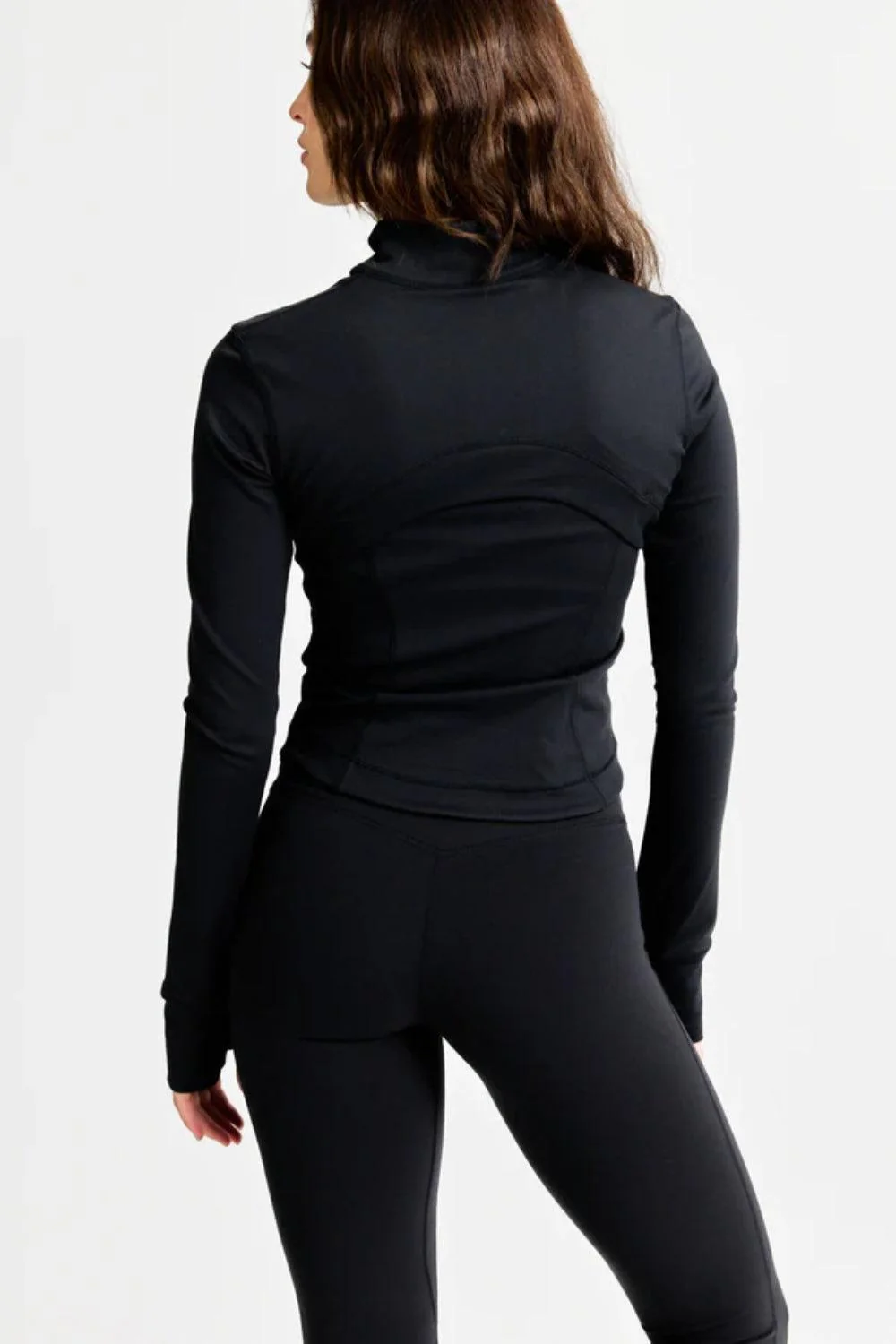 Sculptluxe Zip Jacket Black - Image 3