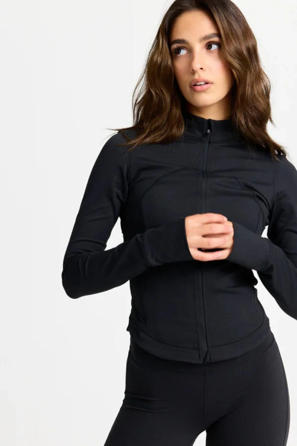 Sculptluxe Zip Jacket Black - Image 4