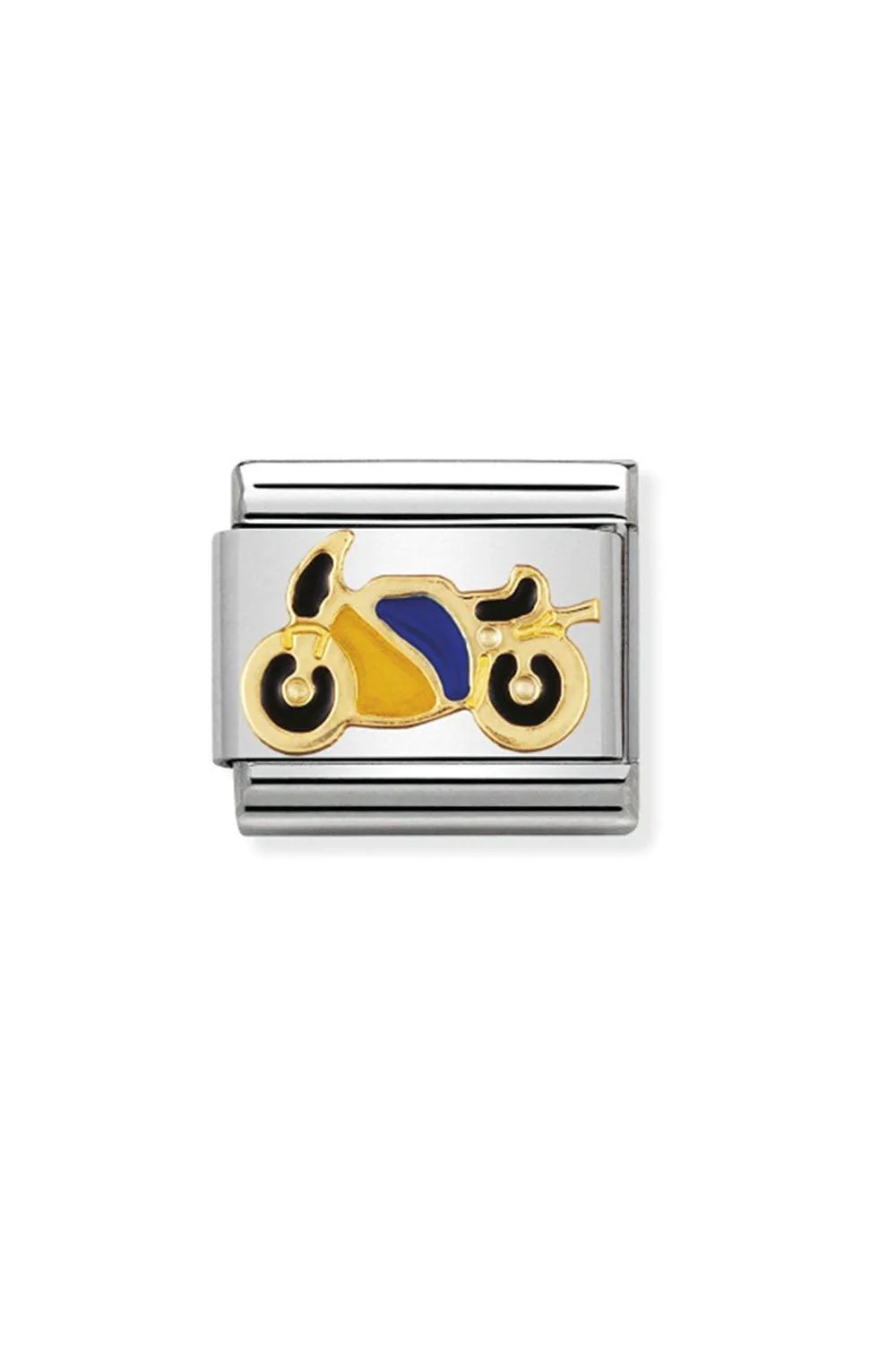 Sports 18k Gold motorbike Yellow&blue