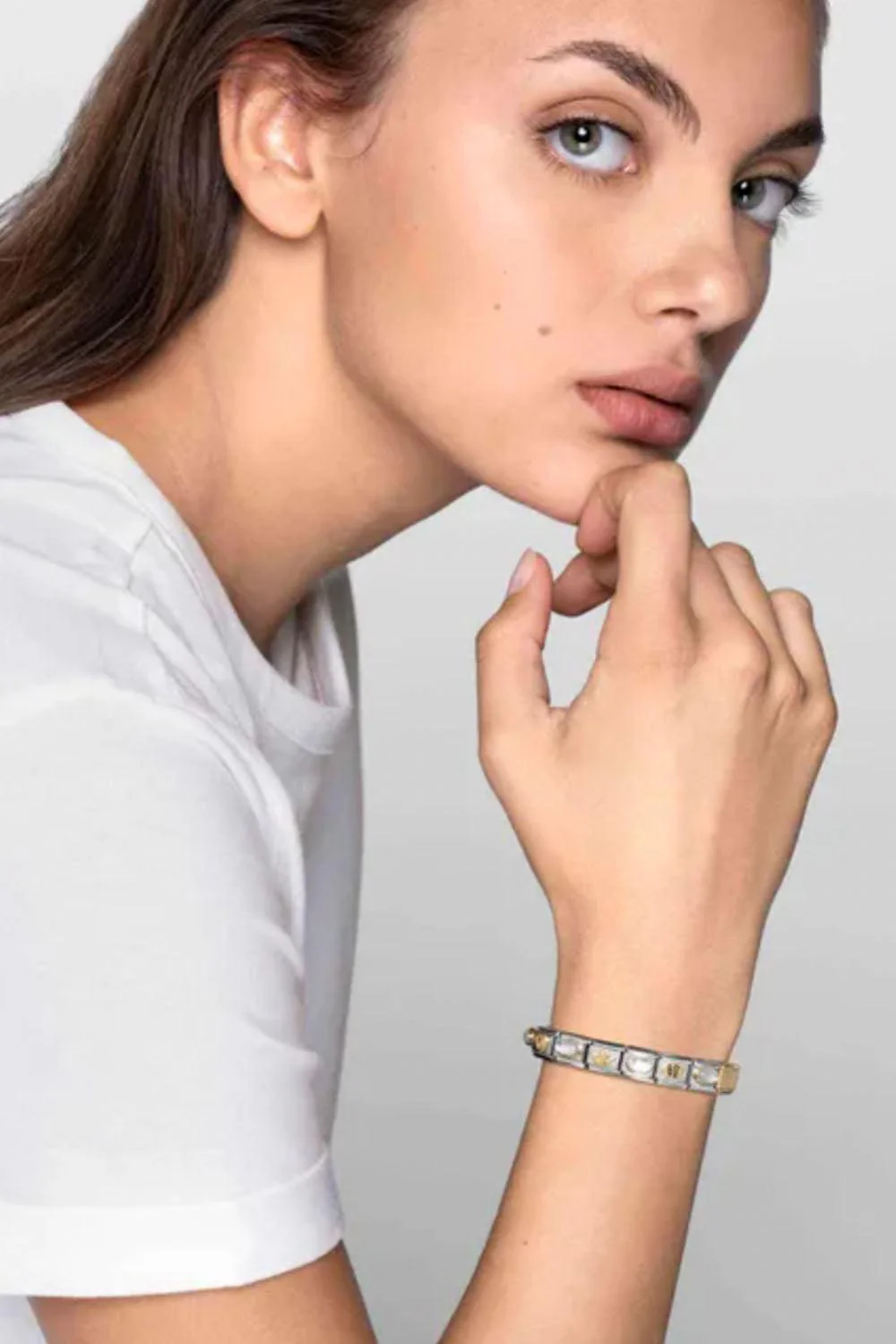Nature 18k Gold & enamel sunflower with stem - Image 2