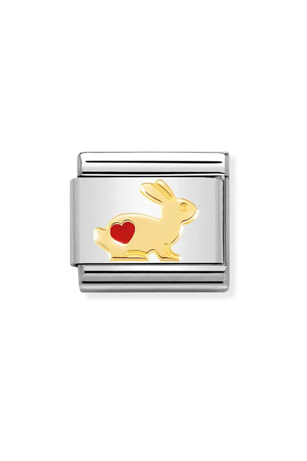 Symbols 18k Gold & enamel Rabbit with heart - Image 3