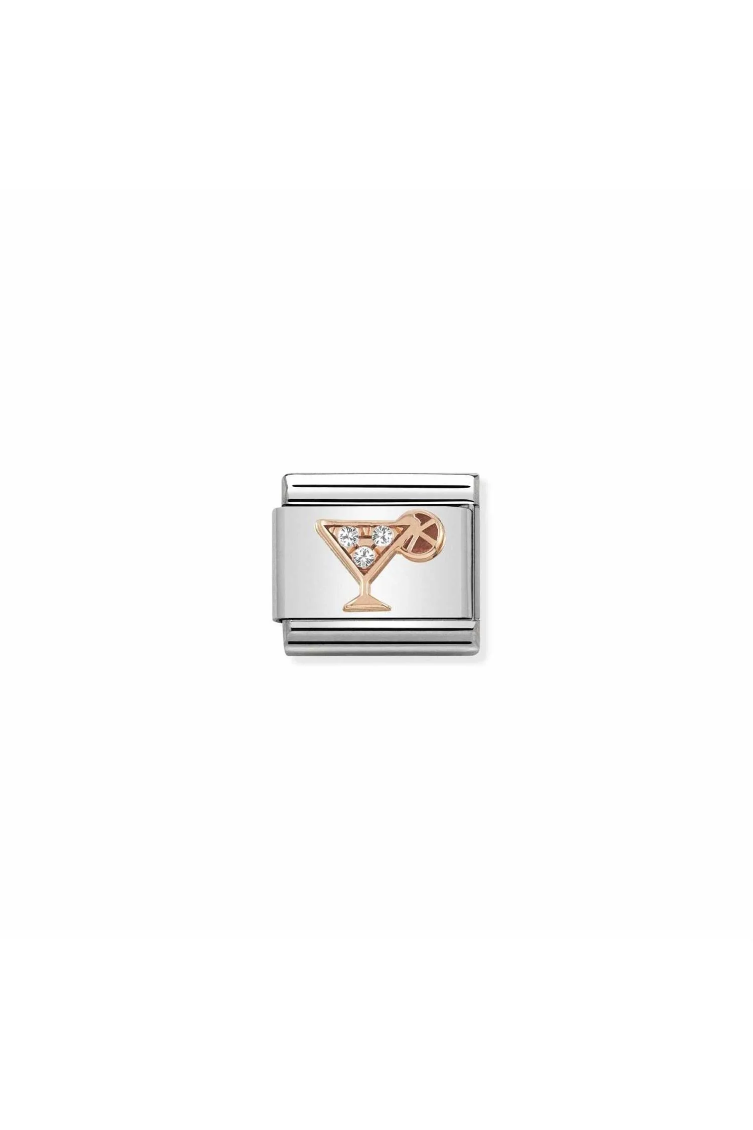 SYMBOLS 9k rose gold and CZ Cocktail