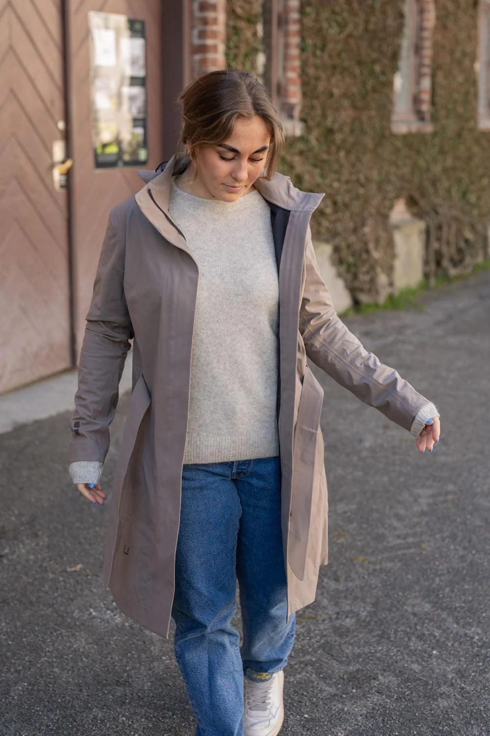 Skylar Coat Dark Sand - Image 3